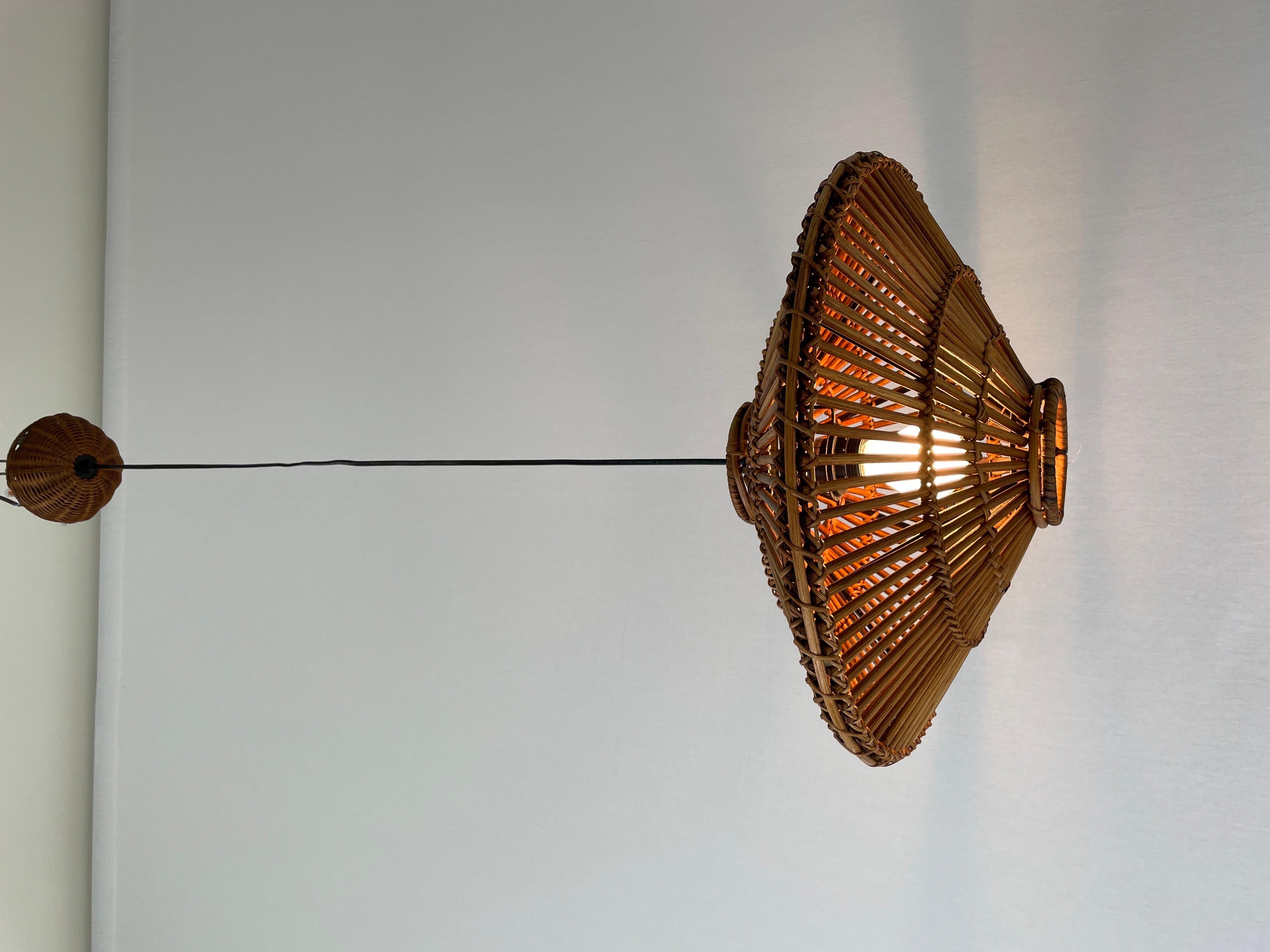 Ufo Design Mid-century Modern Pendant Lamp by Franco Albini, 1960s, Italy For Sale 13