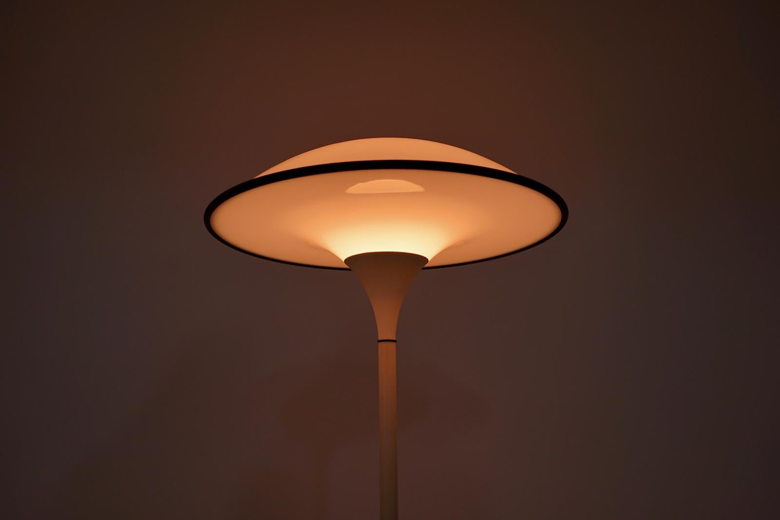 Metal Ufo Floor Lamp with Tulip Base by Fog and Mørup, 1970s