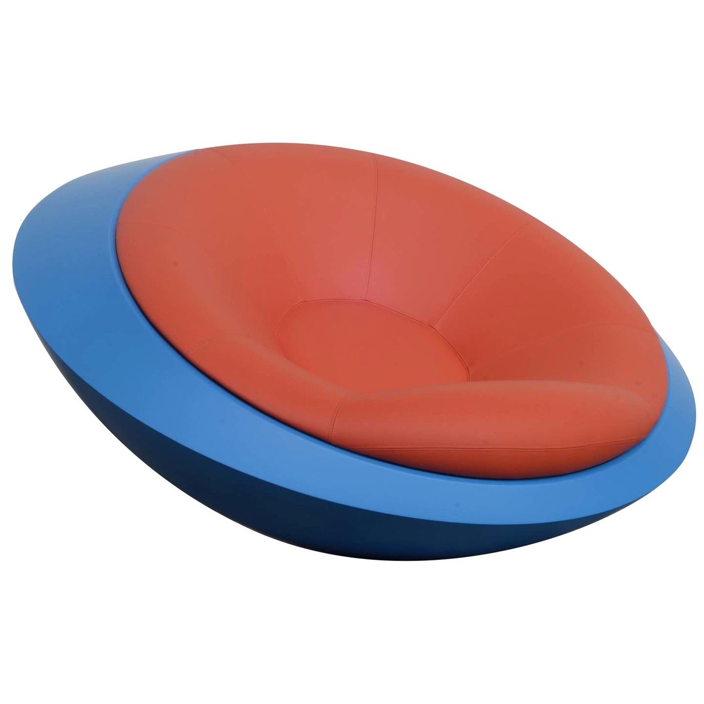 U.F.O. Red and Blue Round Armchair