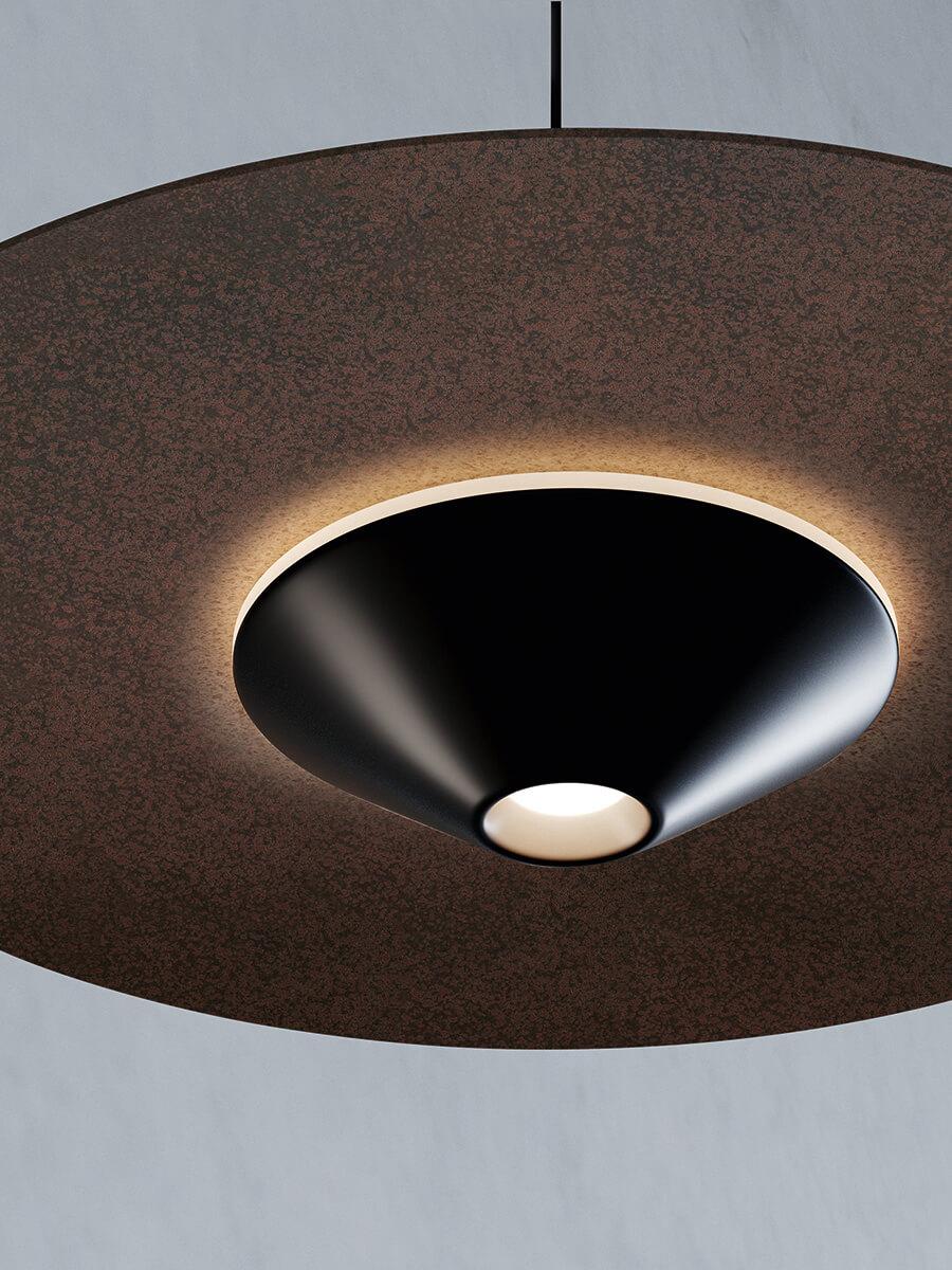 Italiano Lampada a sospensione U.F.O. Small in Rust di Diesel Living with Lodes in vendita