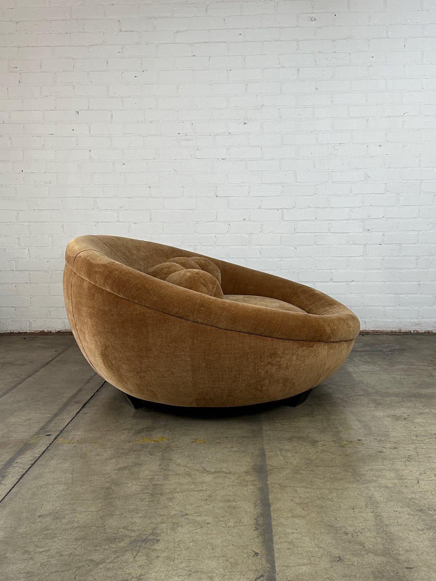 Velvet UFO Sofa by Cellini For Sale