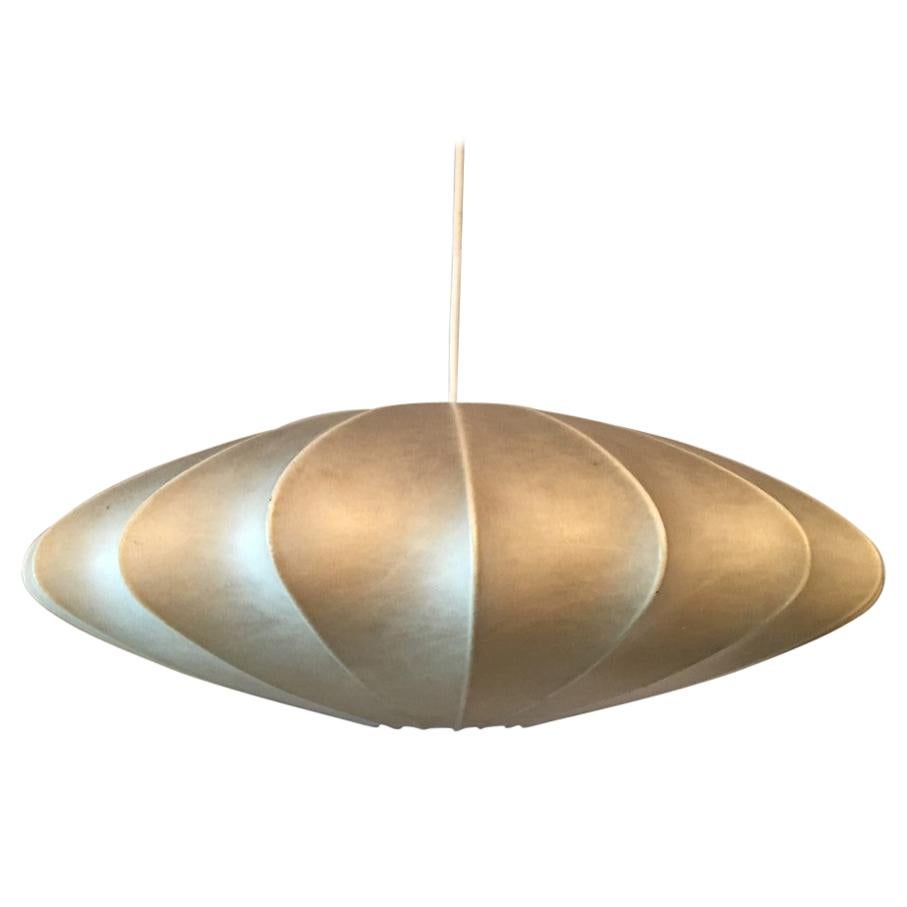 UFO Style Flying Saucer Cocoon Pendant Lamp from 1960s, Italy