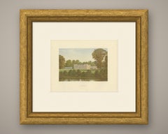 Ugbrooke, Devon, Antique Morris Woodblock Print, circa 1870