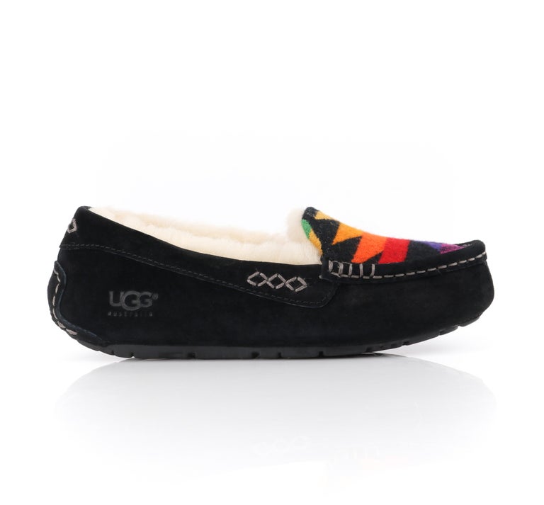 UGG Pendleton モカシン 黒 UGG ブラック モカシン・ローファー 24センチ