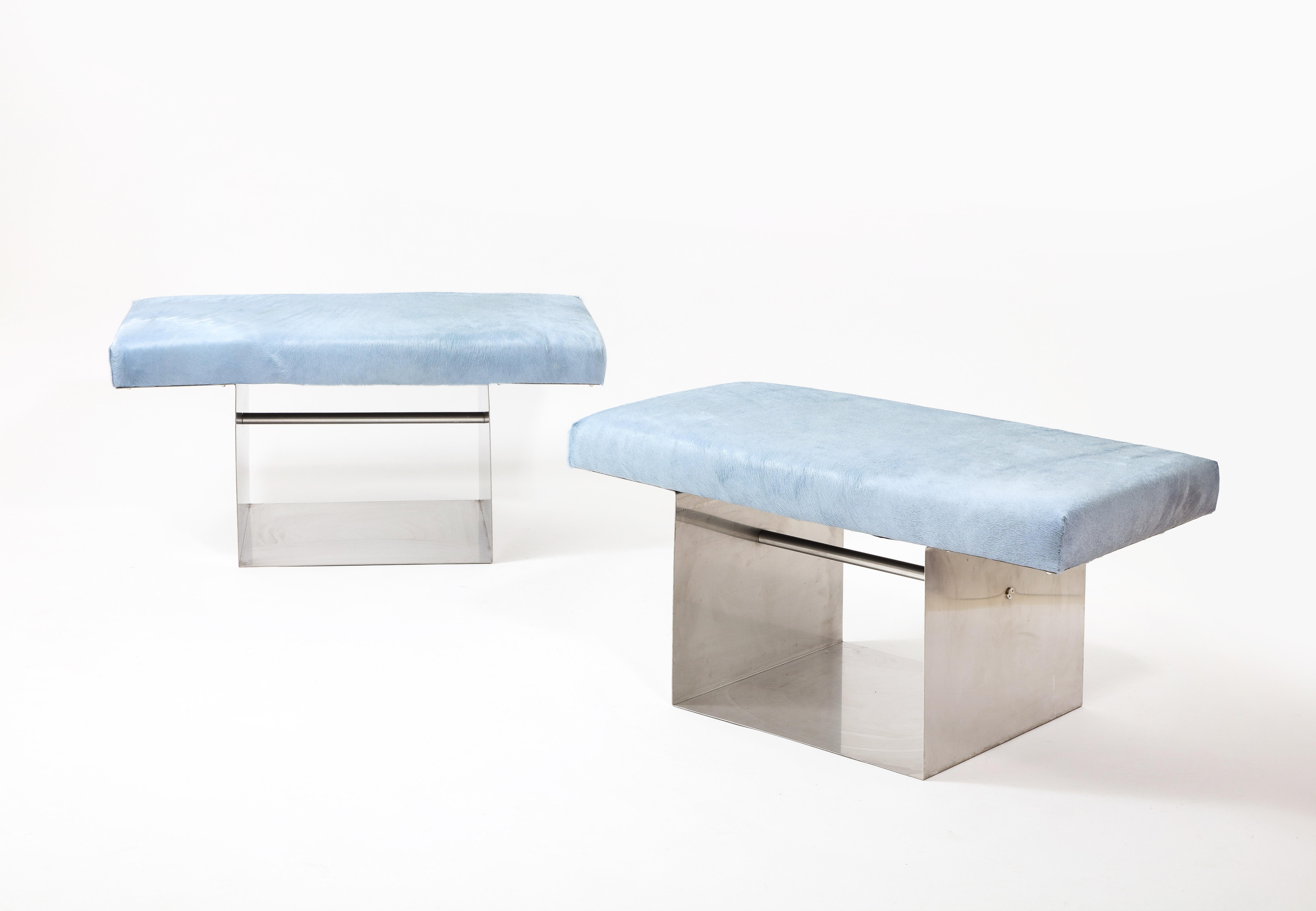 Modern Uginox Benches, France 1970 For Sale