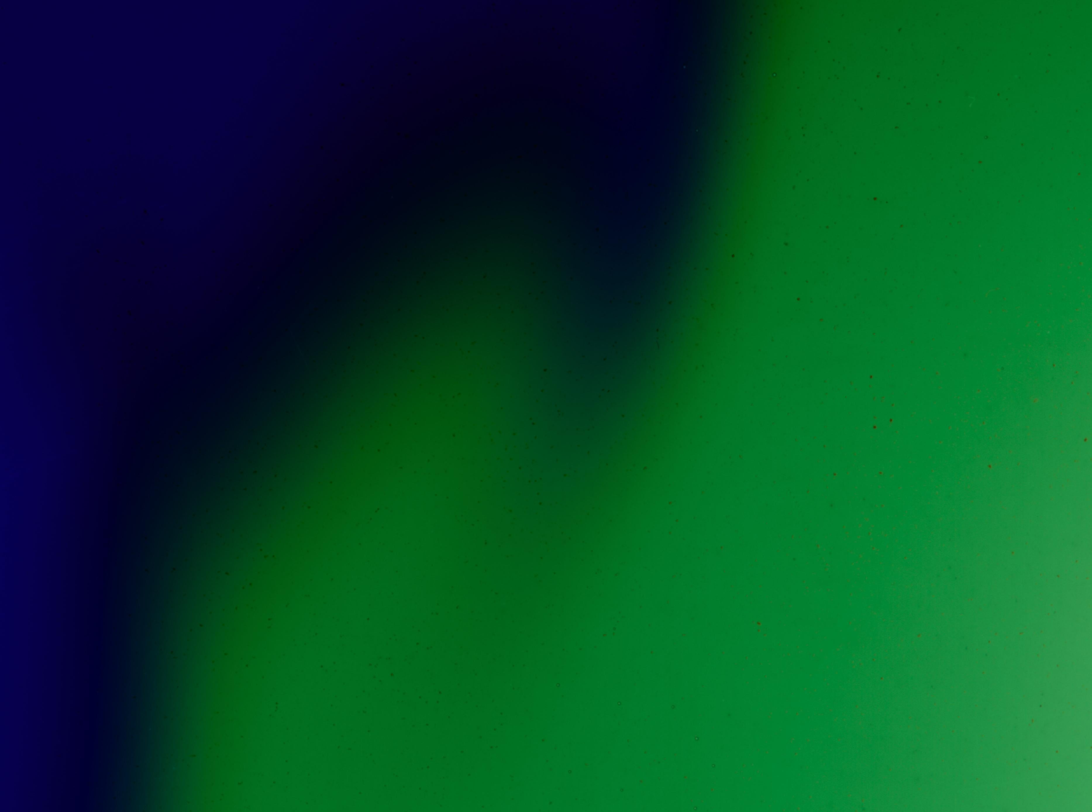 Verde e blu - Campo di colore, inchiostro su vetro, 100x100 cm, edizione limitata di 10 copie. in vendita 1