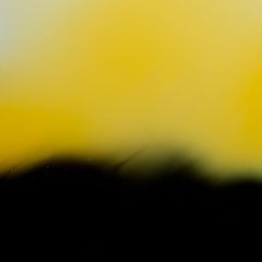 Amarillo y negro - Abstracto en campo de color, 25x25 cm, Edición limitada de 25