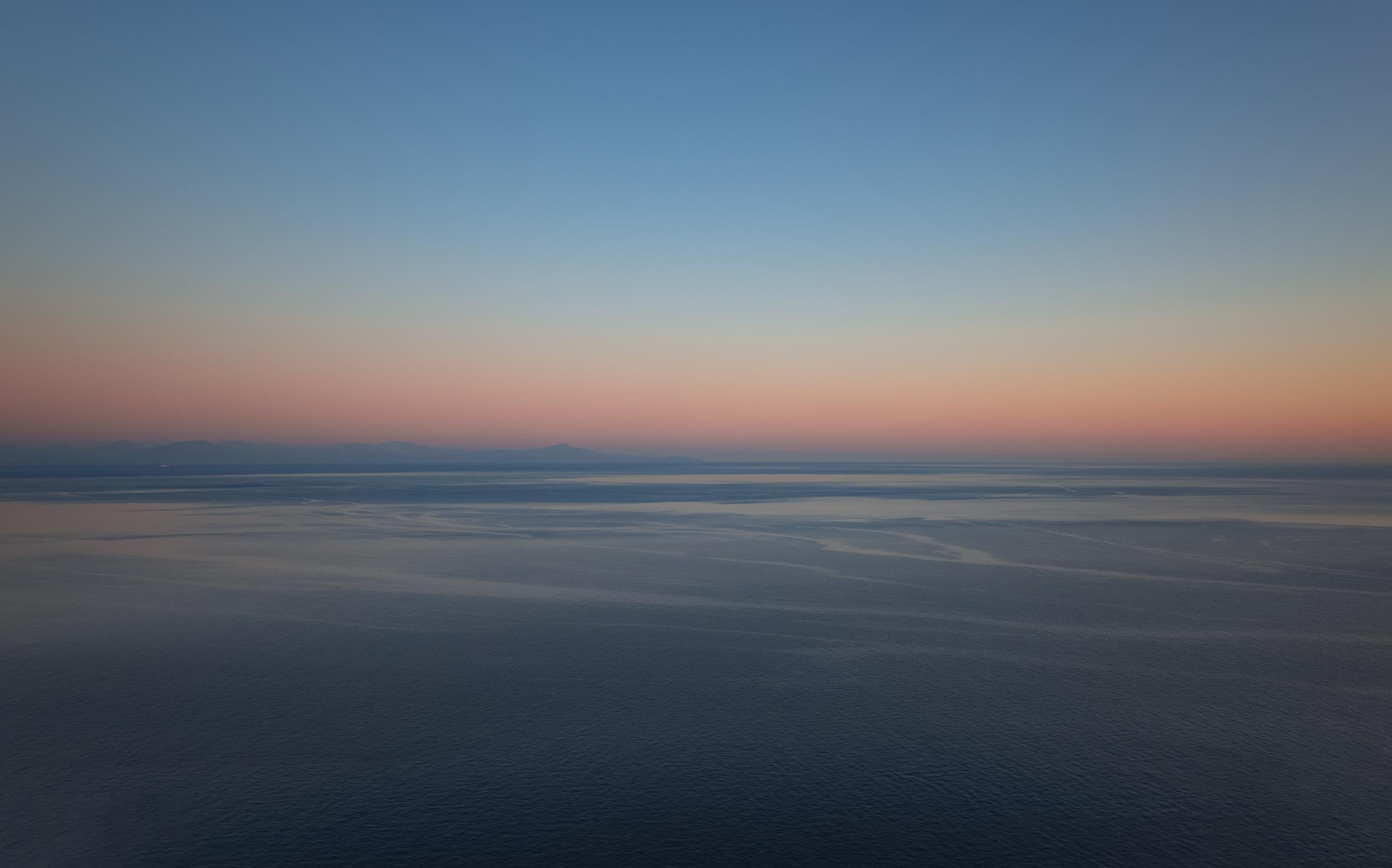 Ugne Pouwell Color Photograph - Amalfi horizon - Italian coast, sunset sea 80x50cm limited edition 20