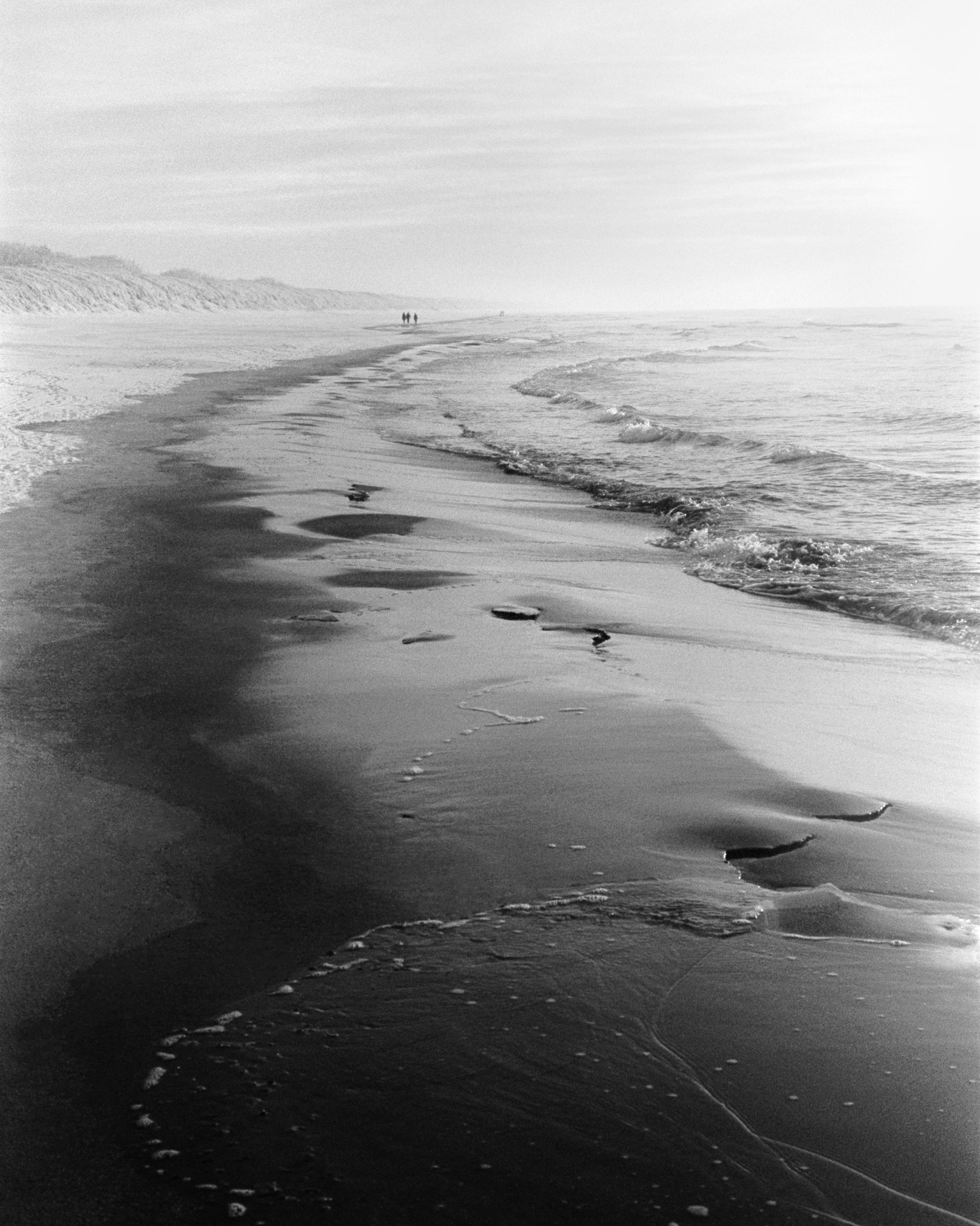 Ugne Pouwell Landscape Photograph - 'Baltic freeze #4' - black and white analogue landscape photography 40 x 32 cm