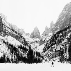 Dolomites - Photographie analogique en noir et blanc des Dolomites italiennes