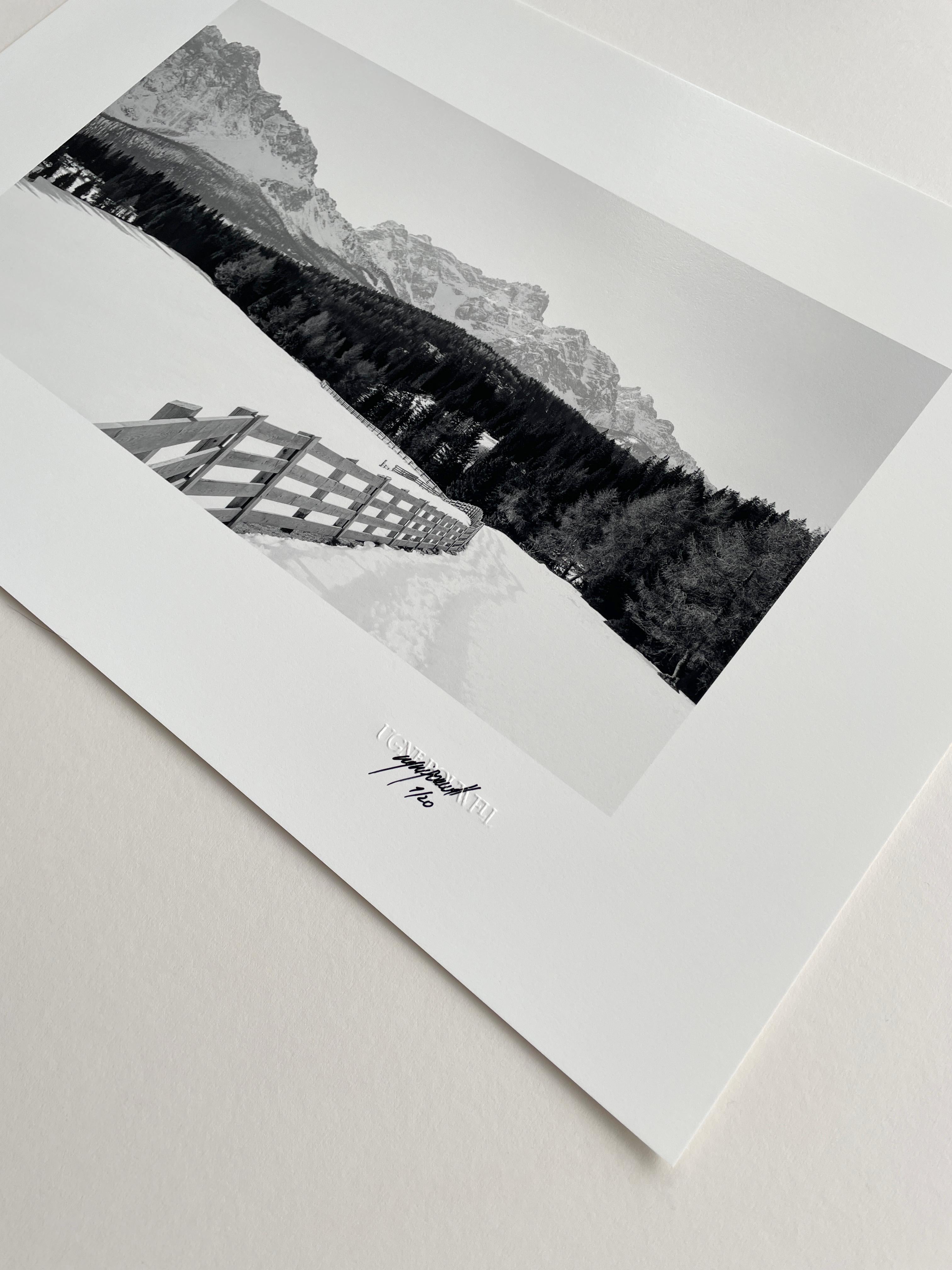 Dolomites No.2, Analogue Black and White Mountain Photography, Ltd. 20 For Sale 1