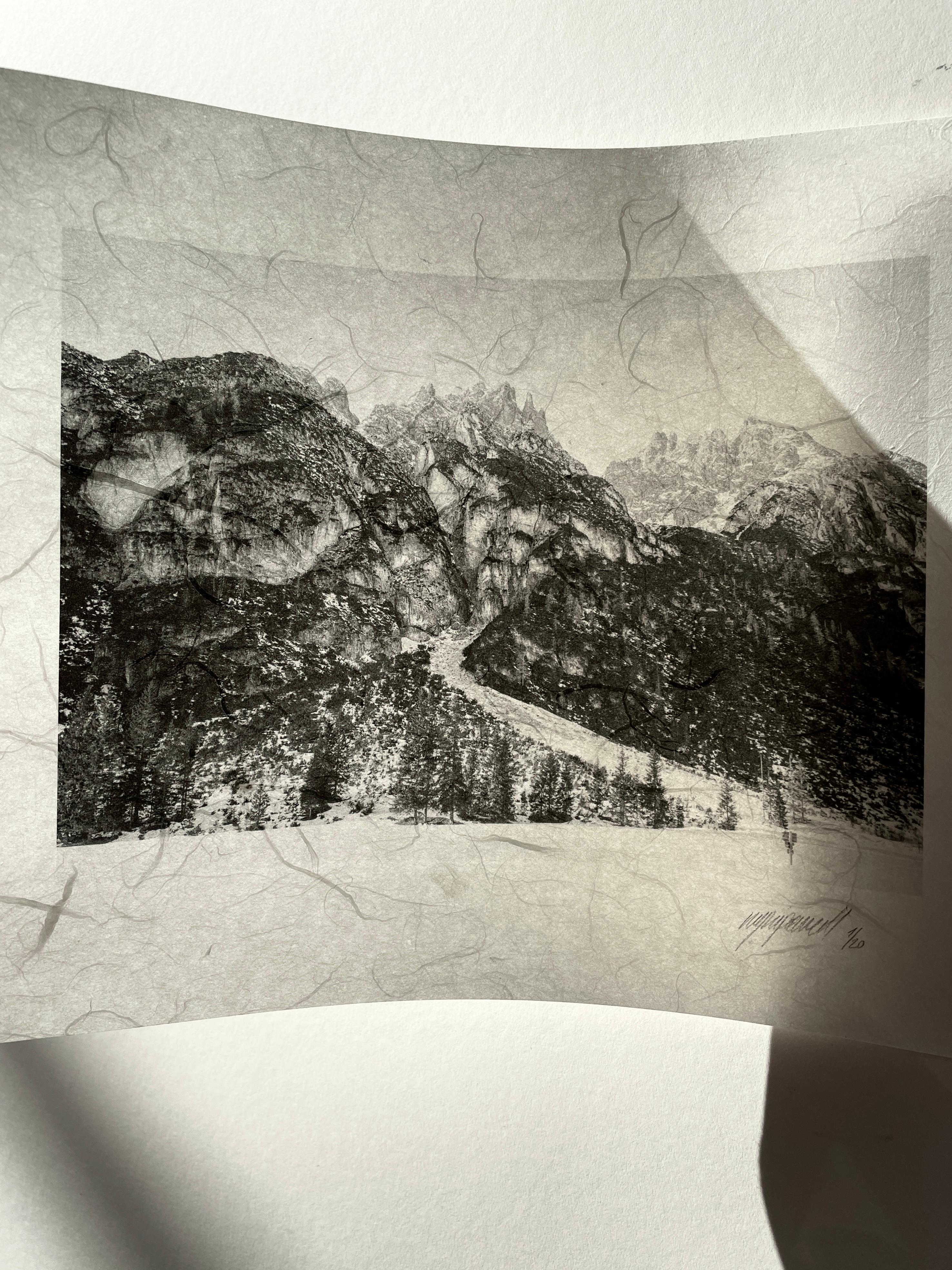 Dolomites No.3, Analogue Black and White Mountain Photography, Ltd. 20 For Sale 2
