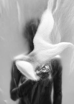 Eclipsed in Time - black and white abstract portrait, limited edition of 20
