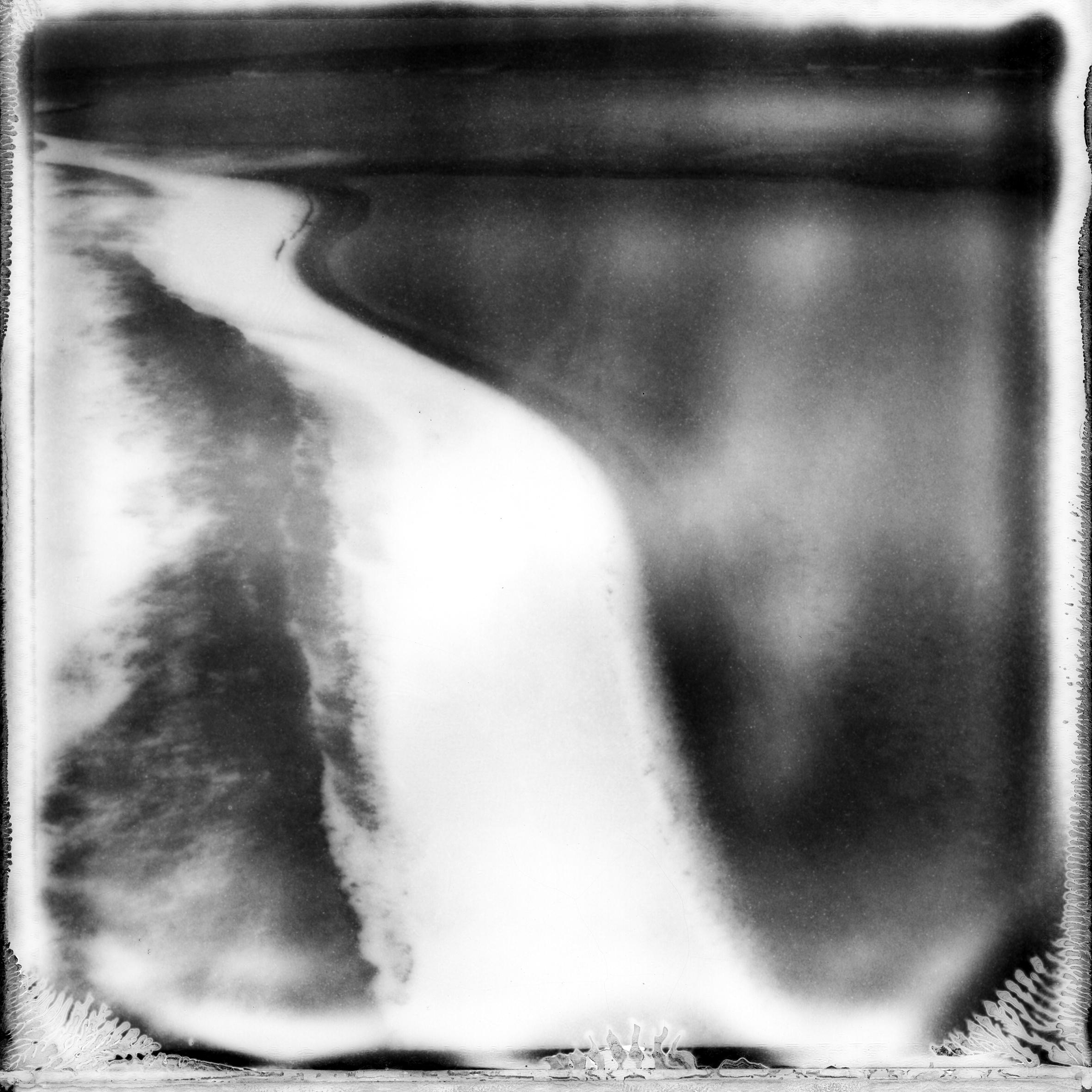 'Frozen beach #5' - black and white analogue landscape photography