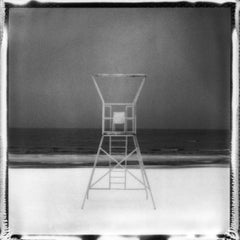 'Frozen beach #8' - fotografía analógica de paisaje en blanco y negro