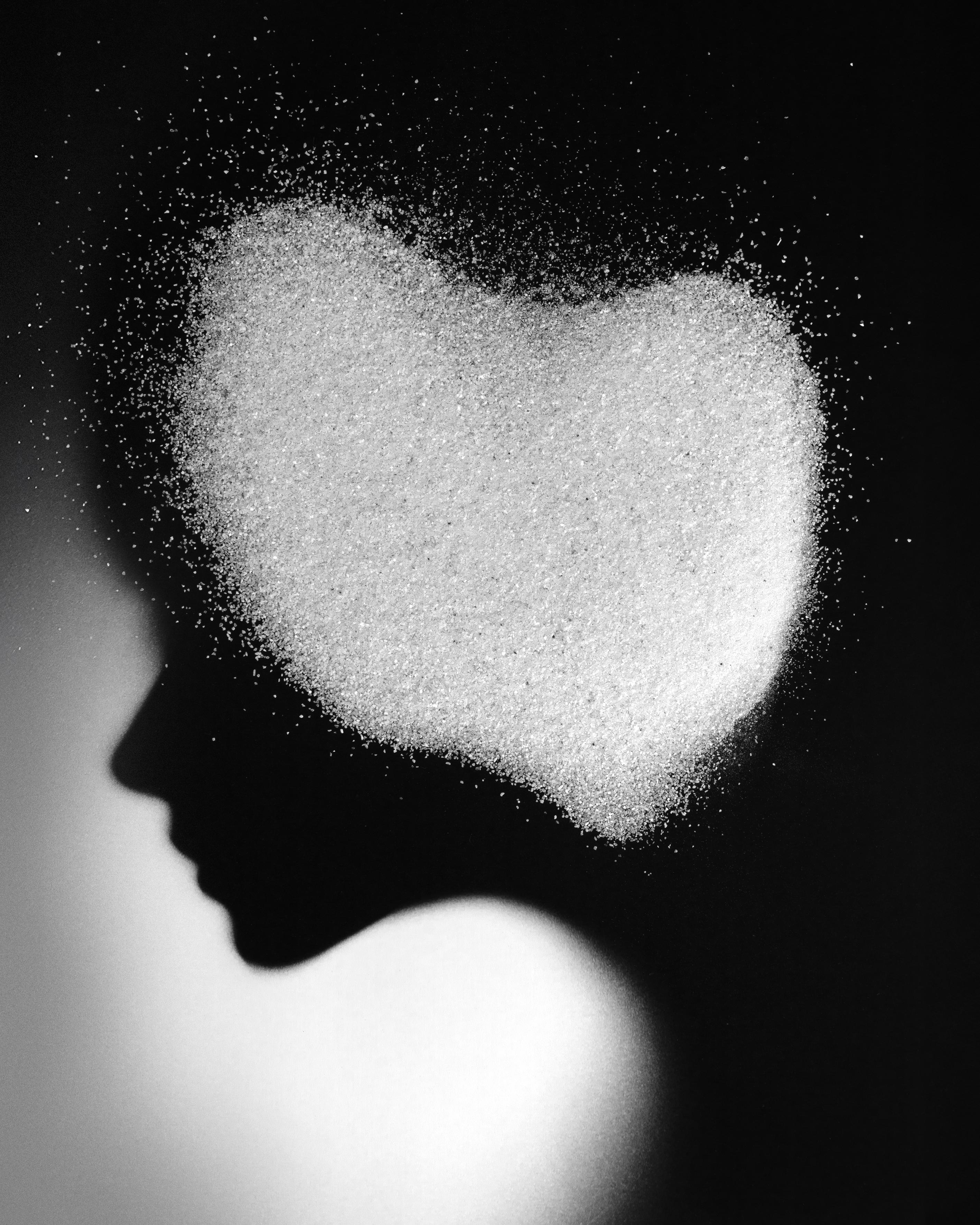Ugne Pouwell Portrait Photograph - Grain by Grain - black and white abstract photography, limited edition of 20