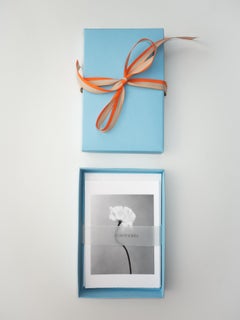 Greeting card set of 8 black and white flowers and landscape photographs