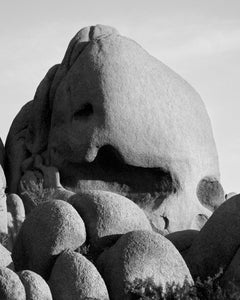 Jumbo Rocks Skull - analogue black and white desert rocks, Limited edition of 10