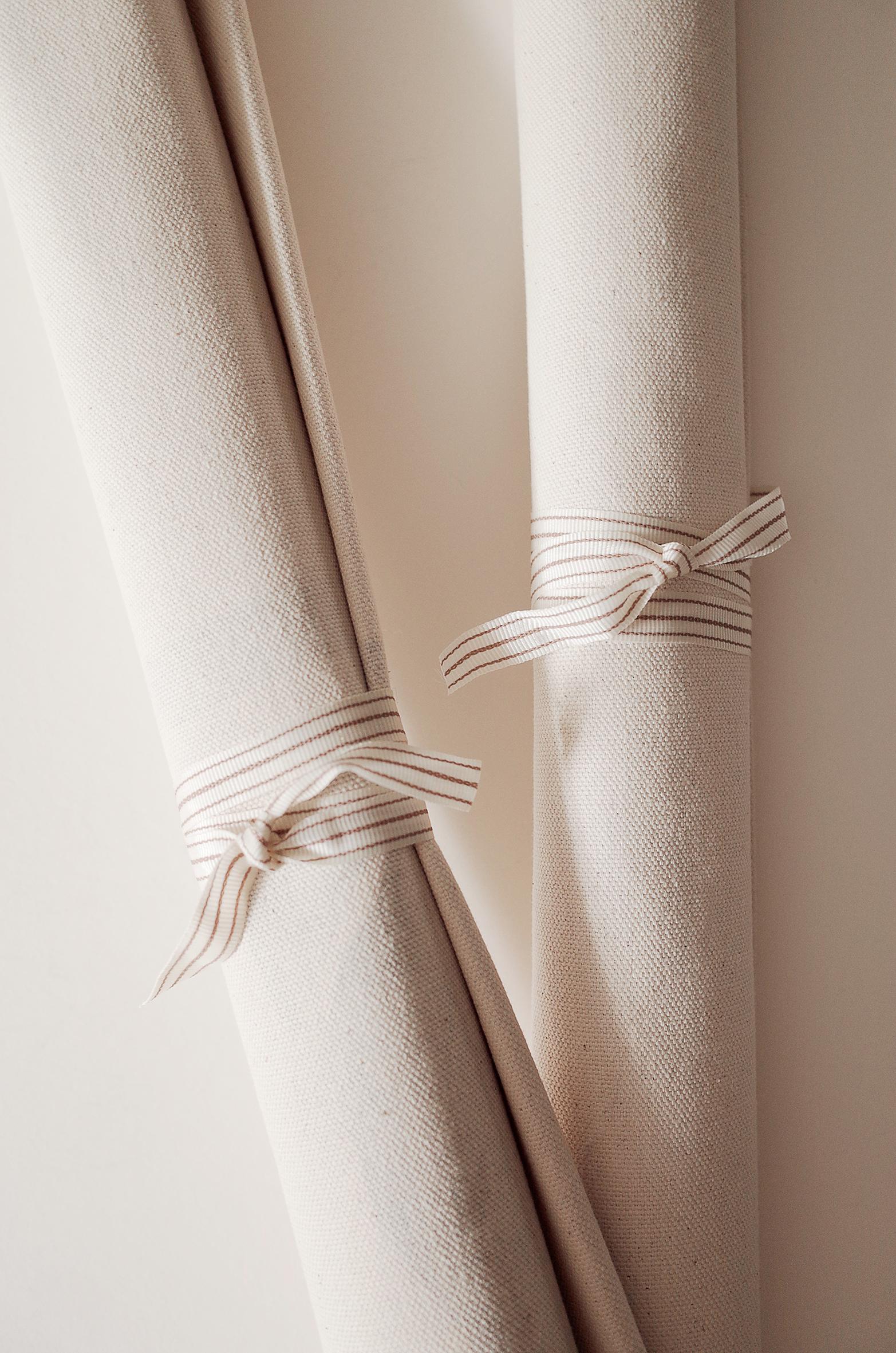 Lily No.3 - organic cotton canvas scroll on bamboo, limited edition of 5 For Sale 2