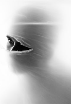 Personatus - black and white masked portrait