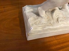 Ugo Cipriani (1887-1960) large Art Deco terracotta, white patina, circa 1930