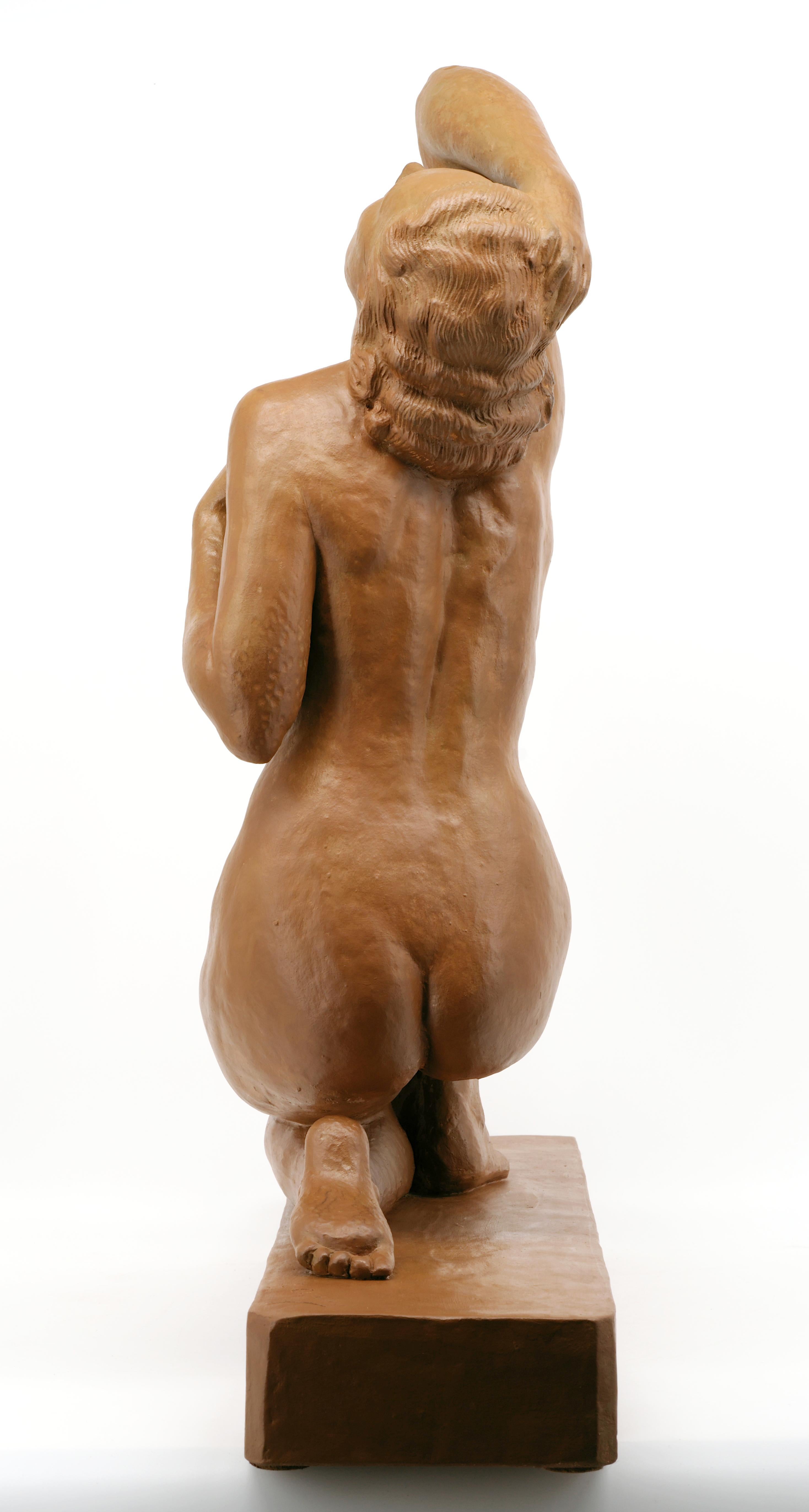 Ugo Cipriani Terracotta Naked Woman, 1920 For Sale 7