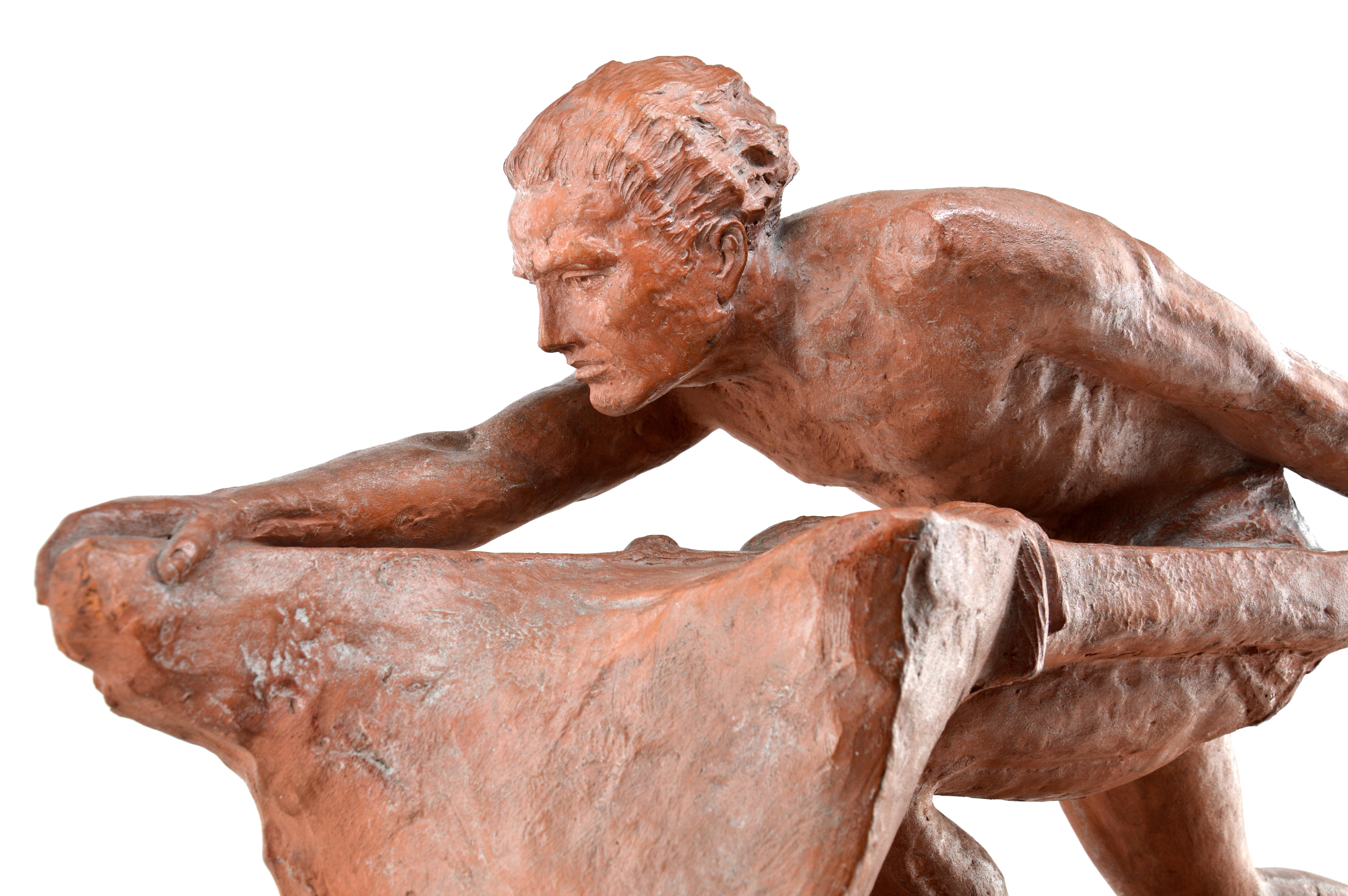 Ugo Cipriani The Rudder, Terracotta, 1920 in vendita 1