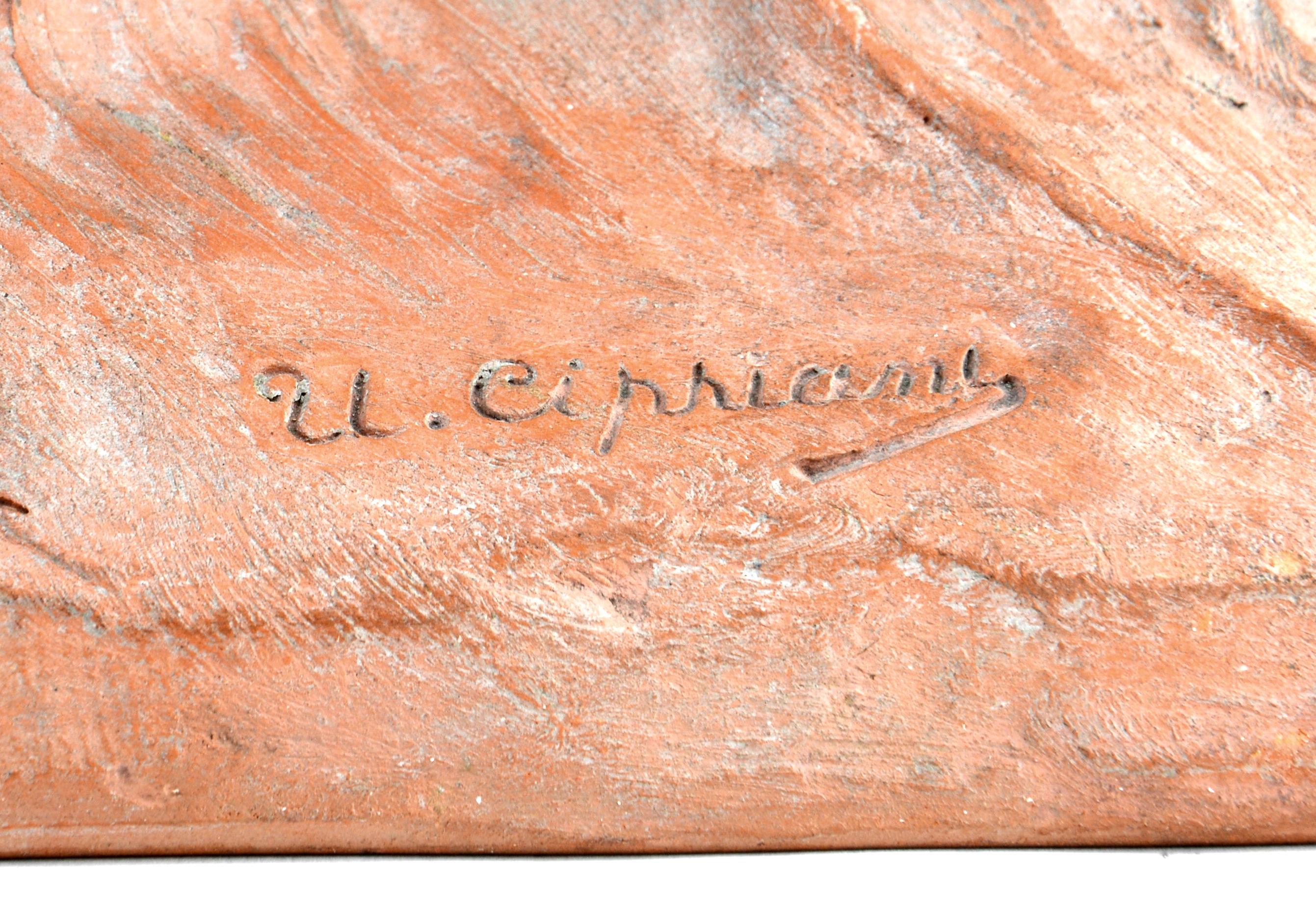 Ugo Cipriani The Rudder, Terracotta, 1920 in vendita 3