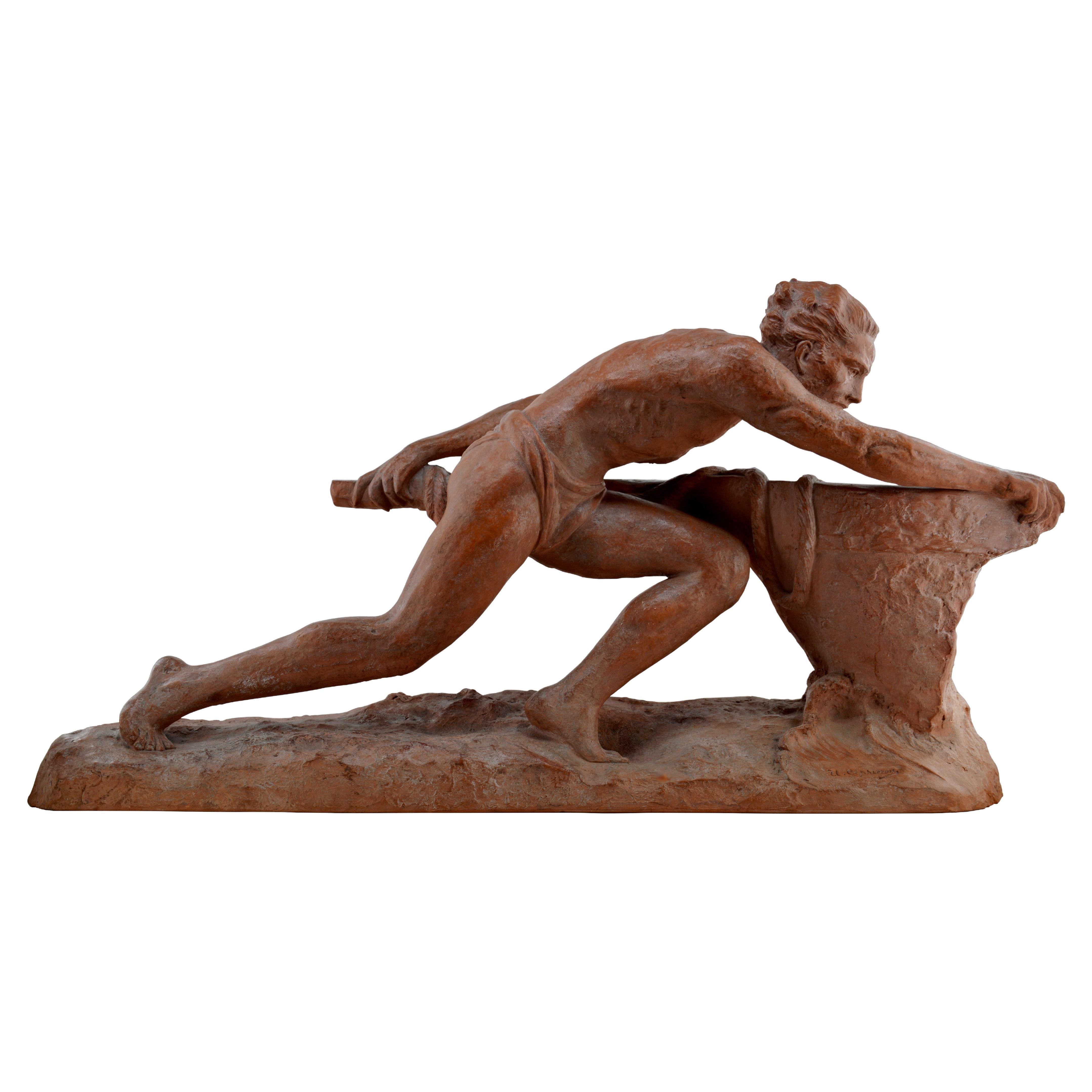Ugo Cipriani The Rudder, Terracotta, 1920