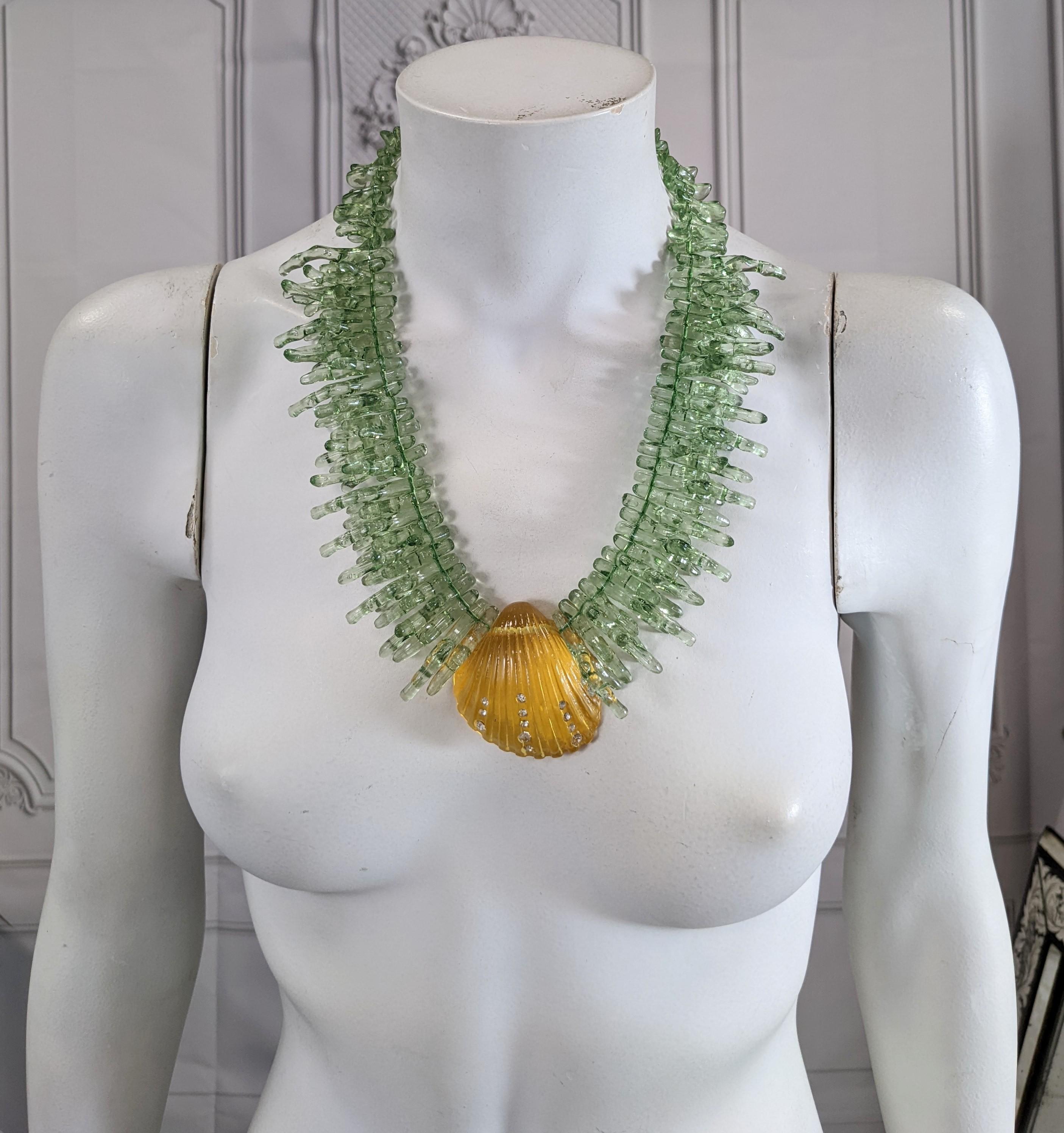 Ugo Correani Resin Shell and Coral Necklace For Sale 4