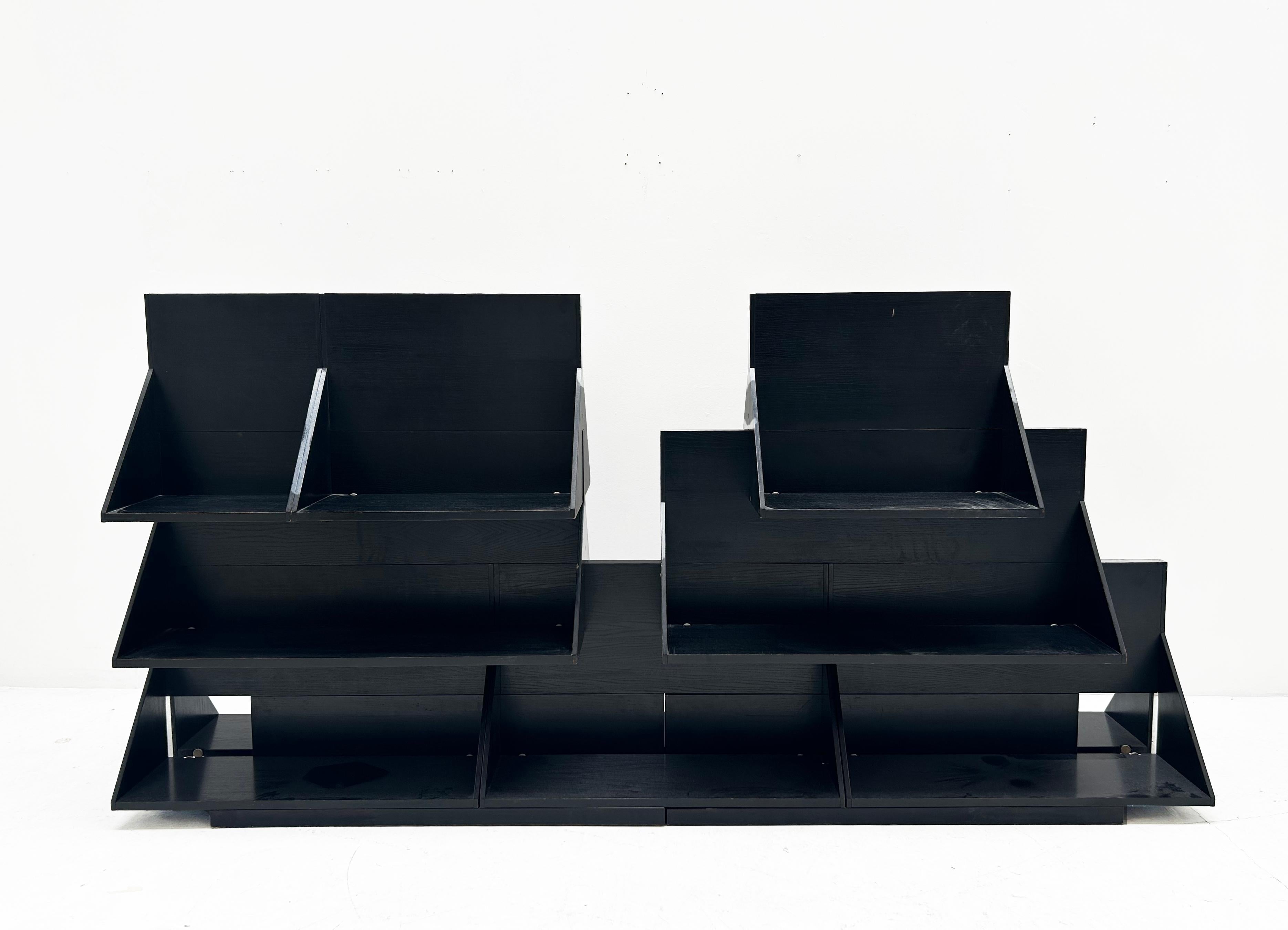Legno Bibliothèque modulable double face - Ugo La Pietra (1938) - 
