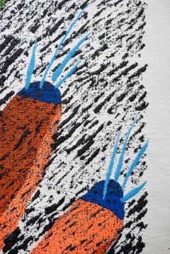 Ugo La Pietra Artificial Nature #2 Wandteppich aus recycelten Fasern