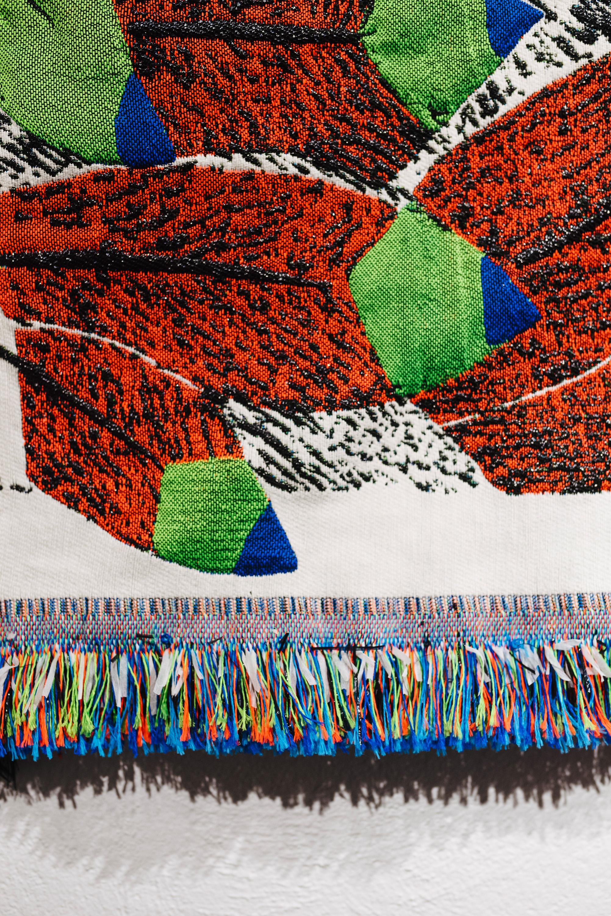 Ugo La Pietra Artificial Nature #6 Recycled Fibers Tapestry In Excellent Condition For Sale In Milan, IT