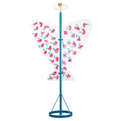 Ugo La Pietra Floor Lamp, Iron & Plexiglass, Italy