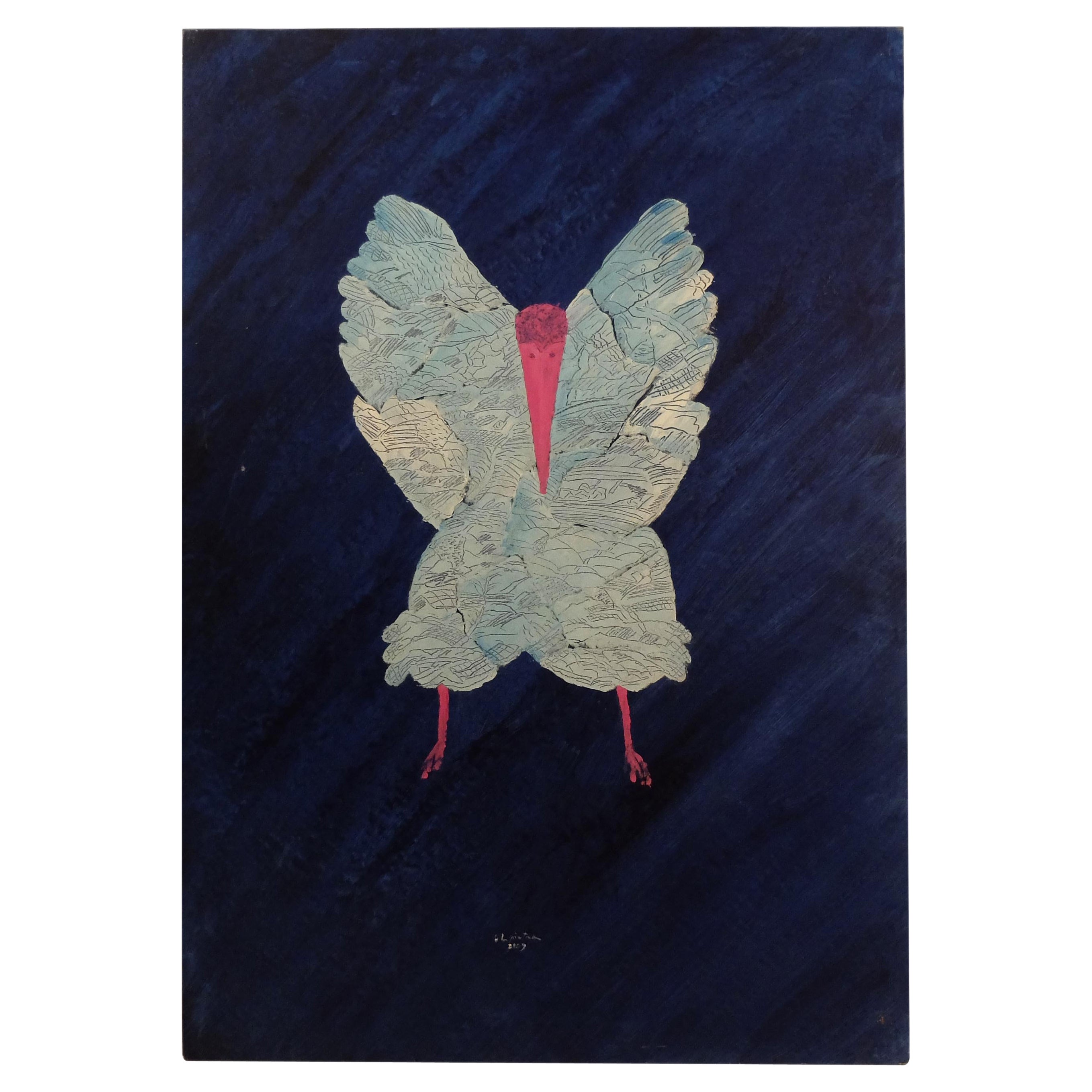 Ugo La Pietra, „Genius Loci“, Acryl auf Leinwand, 2009