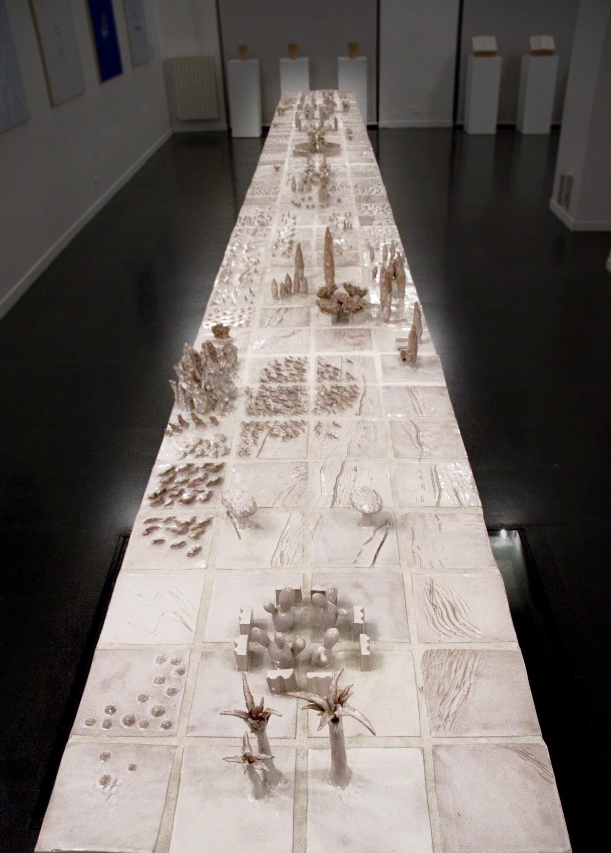 « Table méditerranéenne », table en céramique, sculpture unique faite à la main, 1992 Bon état - En vente à Milan, IT
