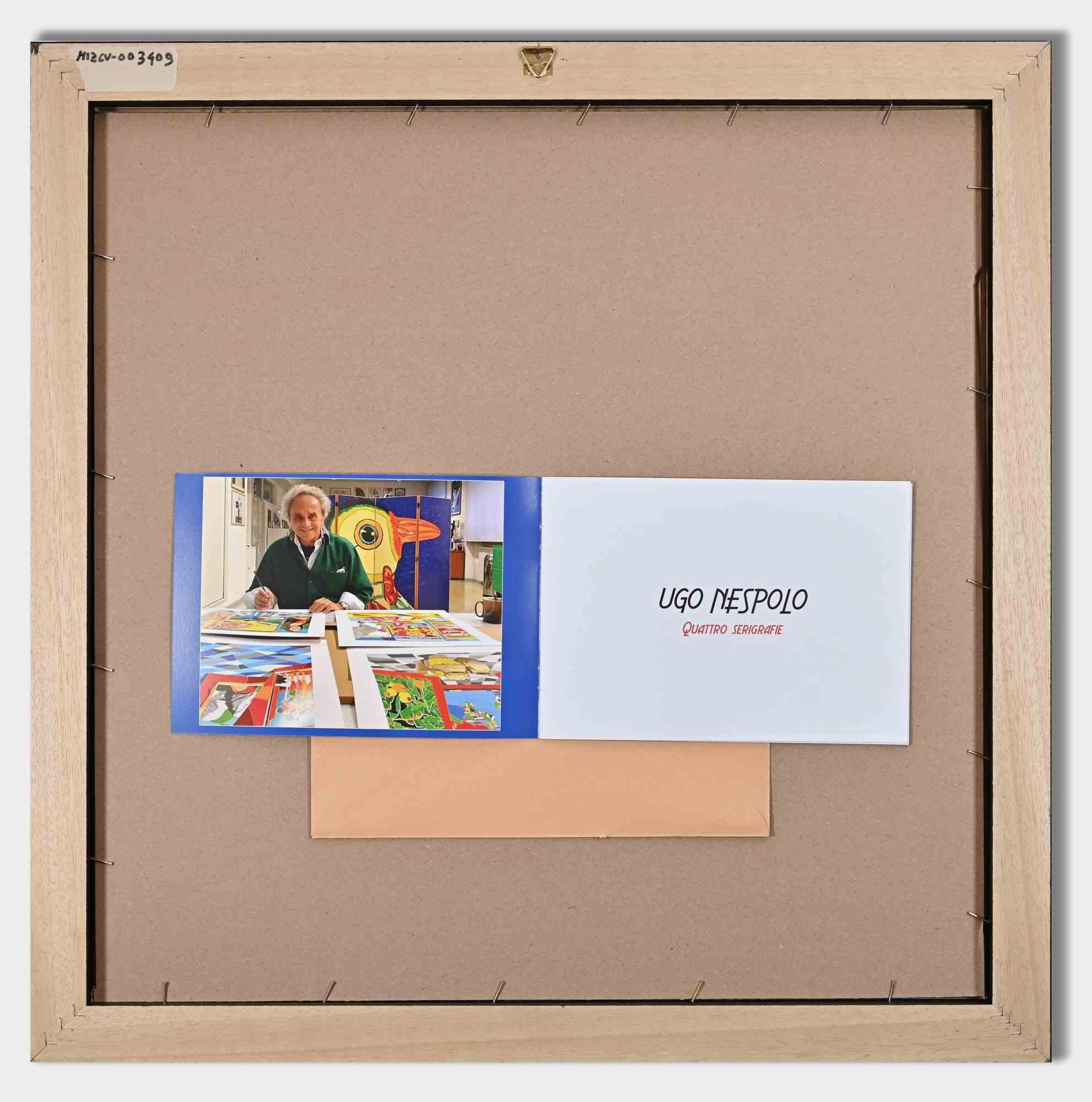 All the Hype - Sérigraphie en soie d'Ugo Nespolo - années 2000 en vente 1