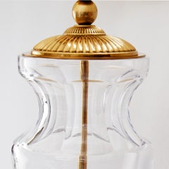 Ugo Poggi Firenze Handcrafted Crystal Table Lamp Impruneta