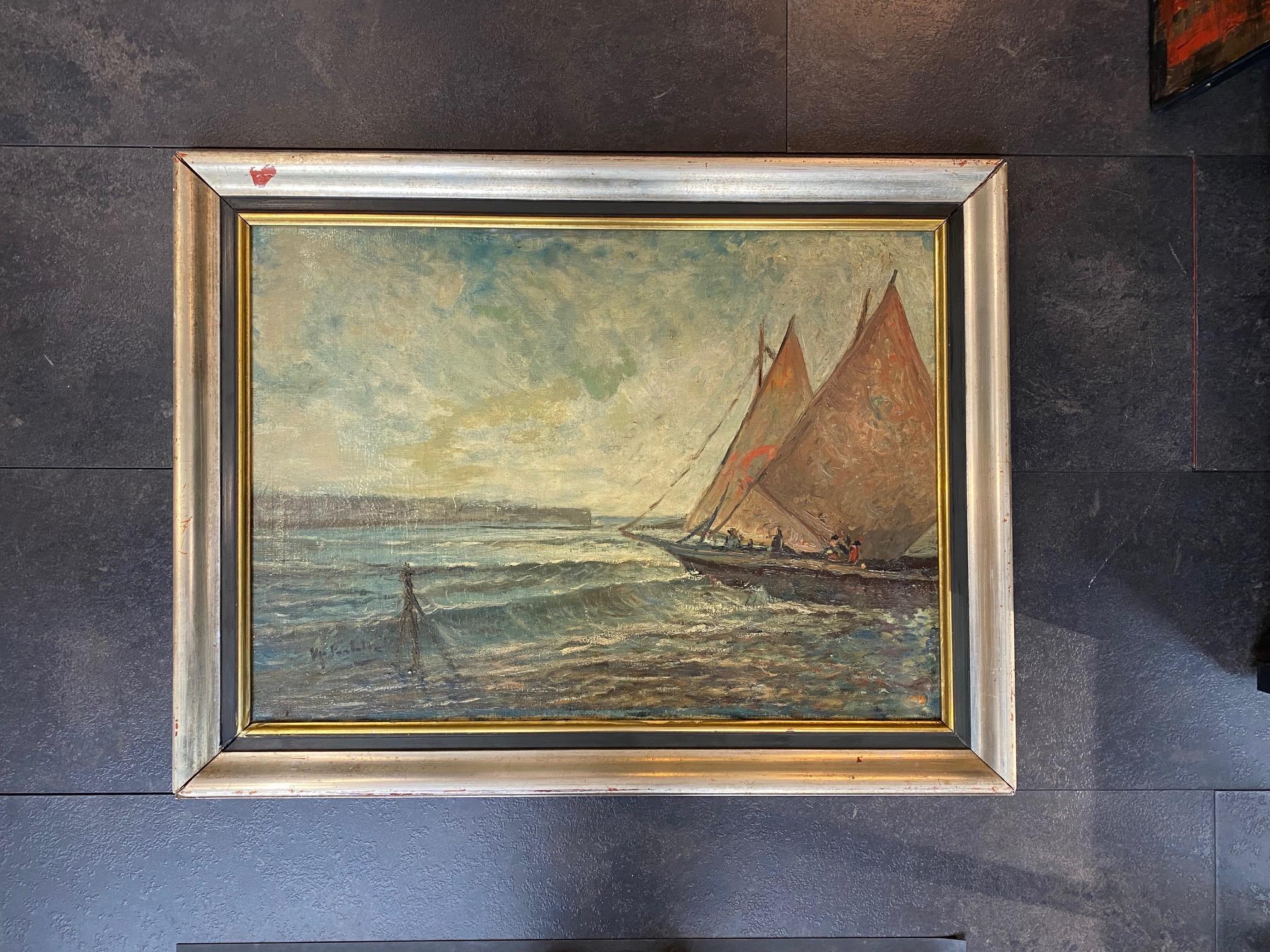Mostra di Marine del Pittore - Painting by Ugo Pratella