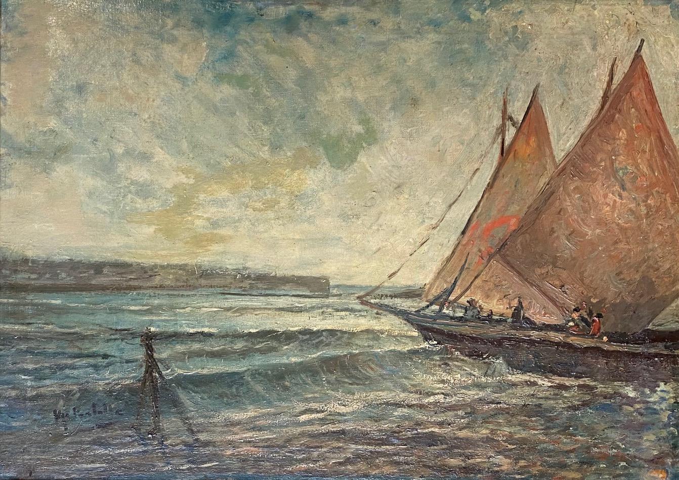 Mostra di Marine del Pittore - Modern Painting by Ugo Pratella