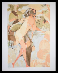 Femme - Lithographie originale d'Ugo Rambaldi - 1970