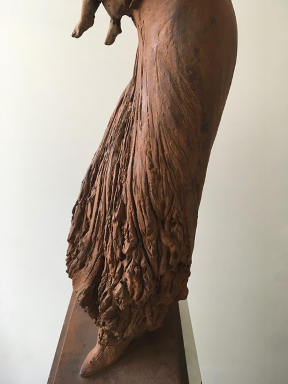 Dove Vai 2006 Italy Woman Bronze Sculpture Figurine by Ugo Riva For Sale 13