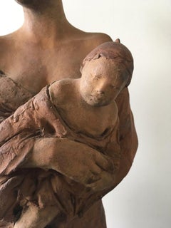 Dove Vai 2006 Italy Woman Bronze Sculpture Figurine by Ugo Riva