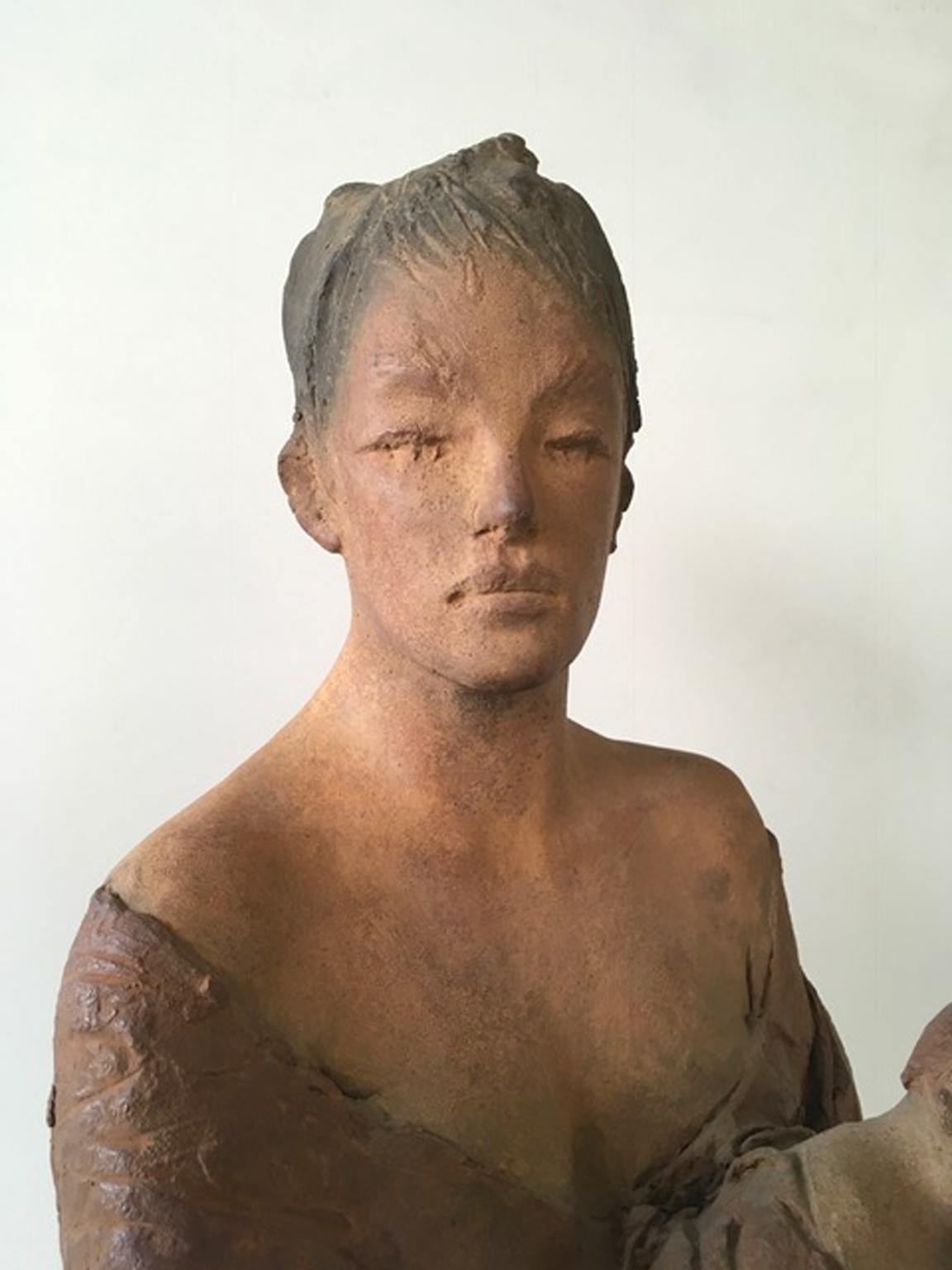 Dove Vai 2006 Italy Woman Bronze Sculpture Figurine by Ugo Riva For Sale 2