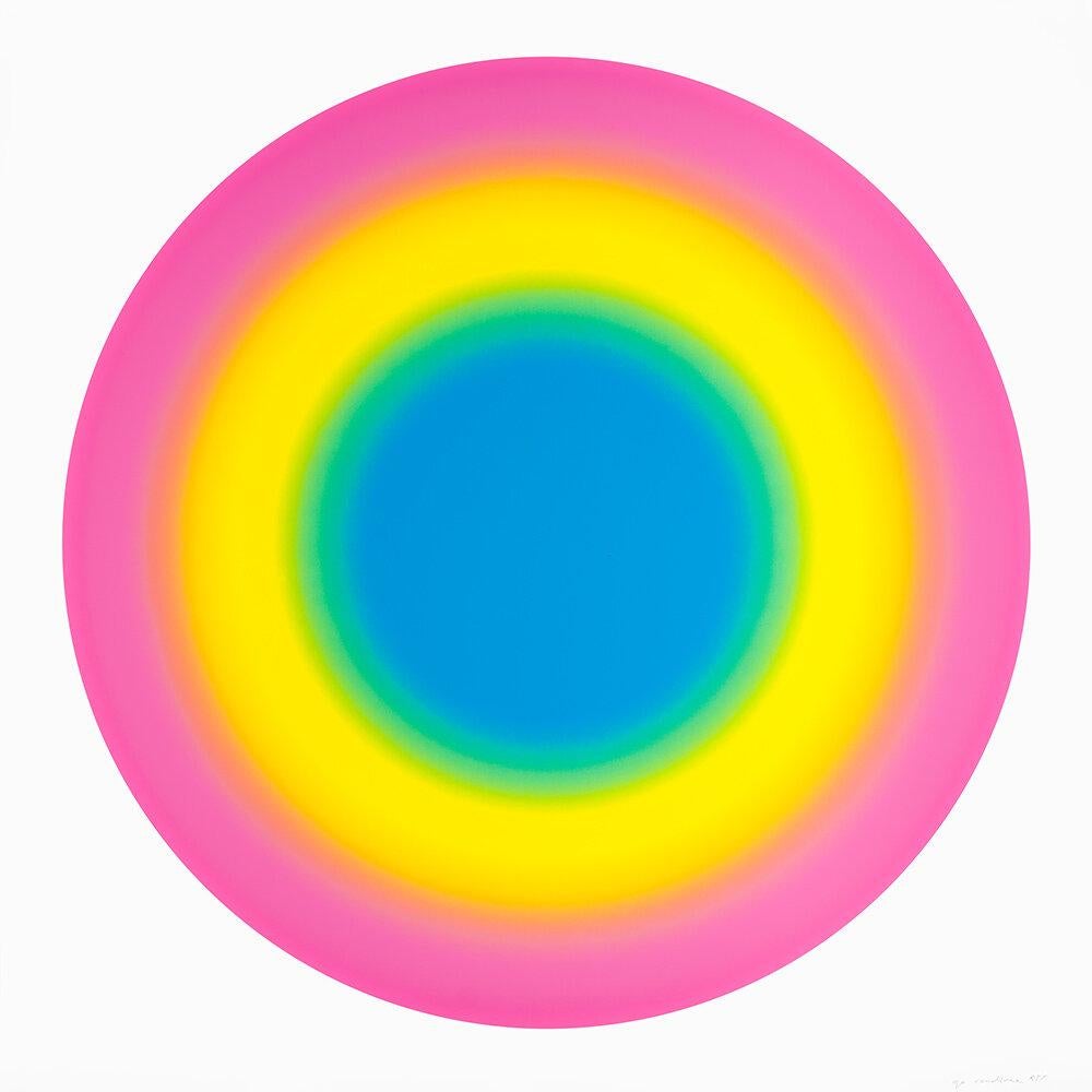 Ugo Rondinone Abstract Print - Sun 6, 2019 , Silkscreen in colors 60x60 inches, edition of 30