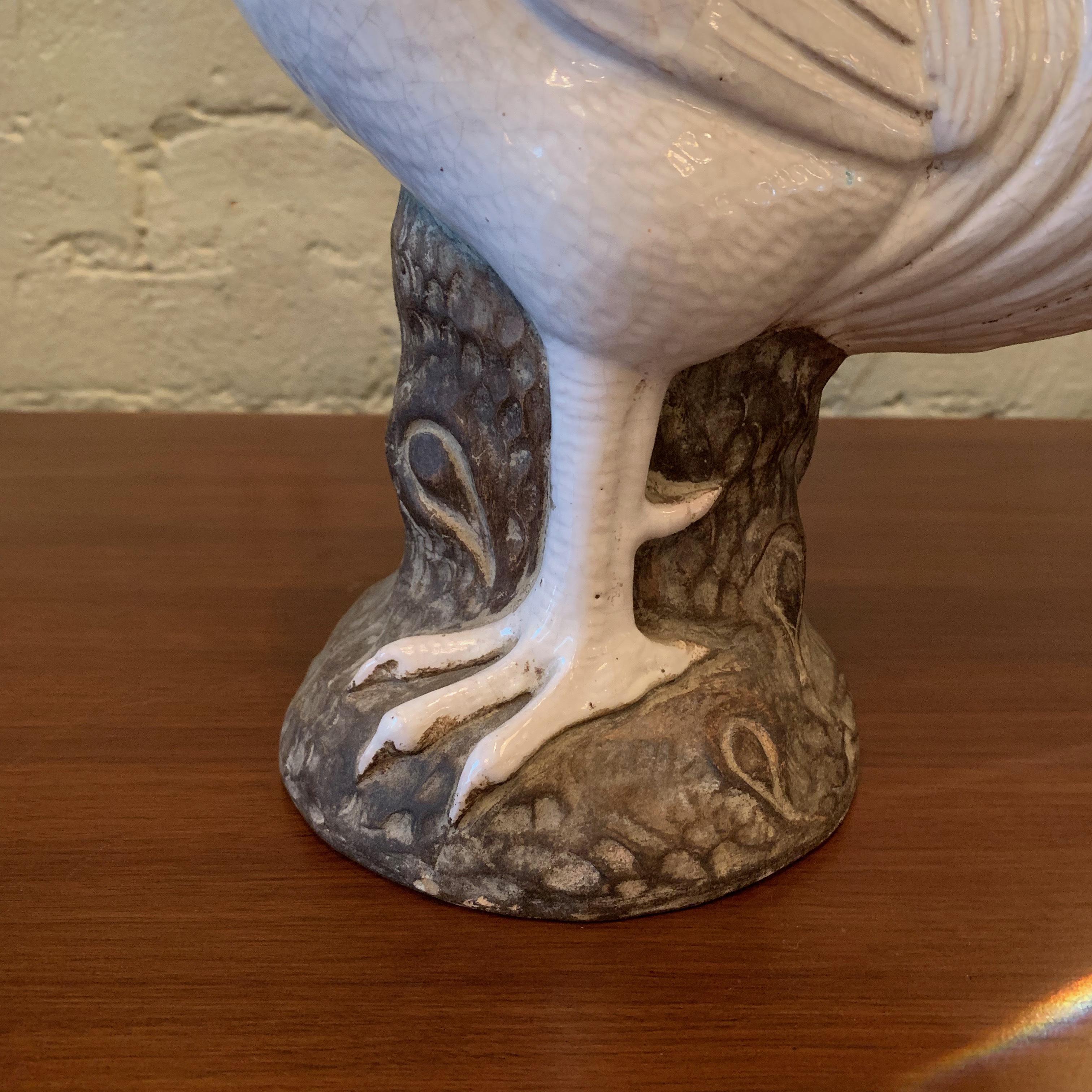20th Century Ugo Zuccagnini Ceramic Rooster, Italy
