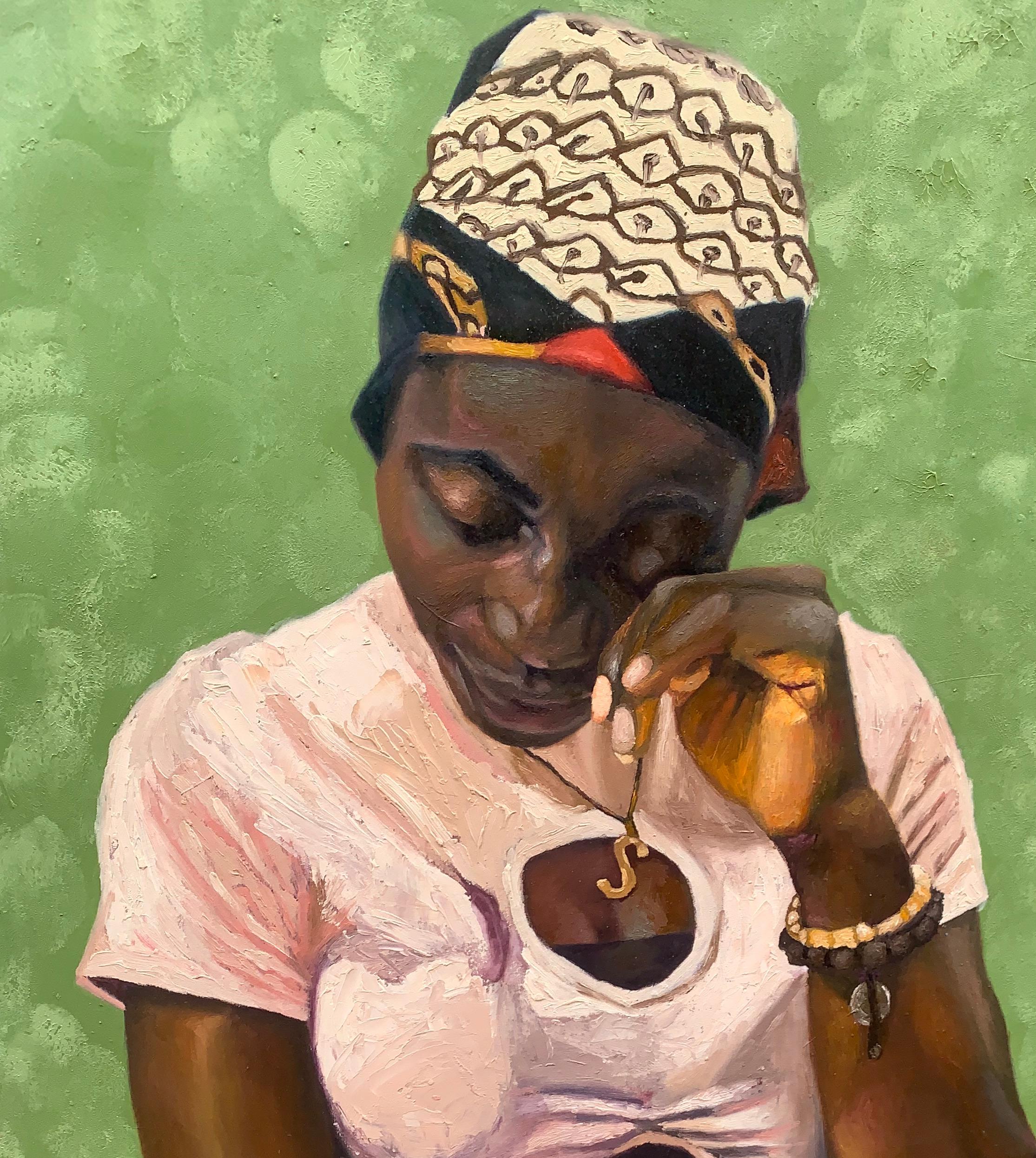 In My Pride 2 - Painting by Uhule Nguemo Martha