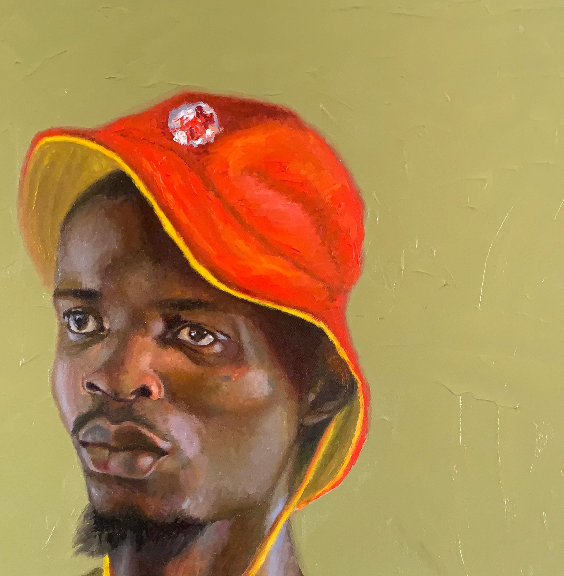 Ogumola - Expressionist Painting by Uhule Nguemo Martha