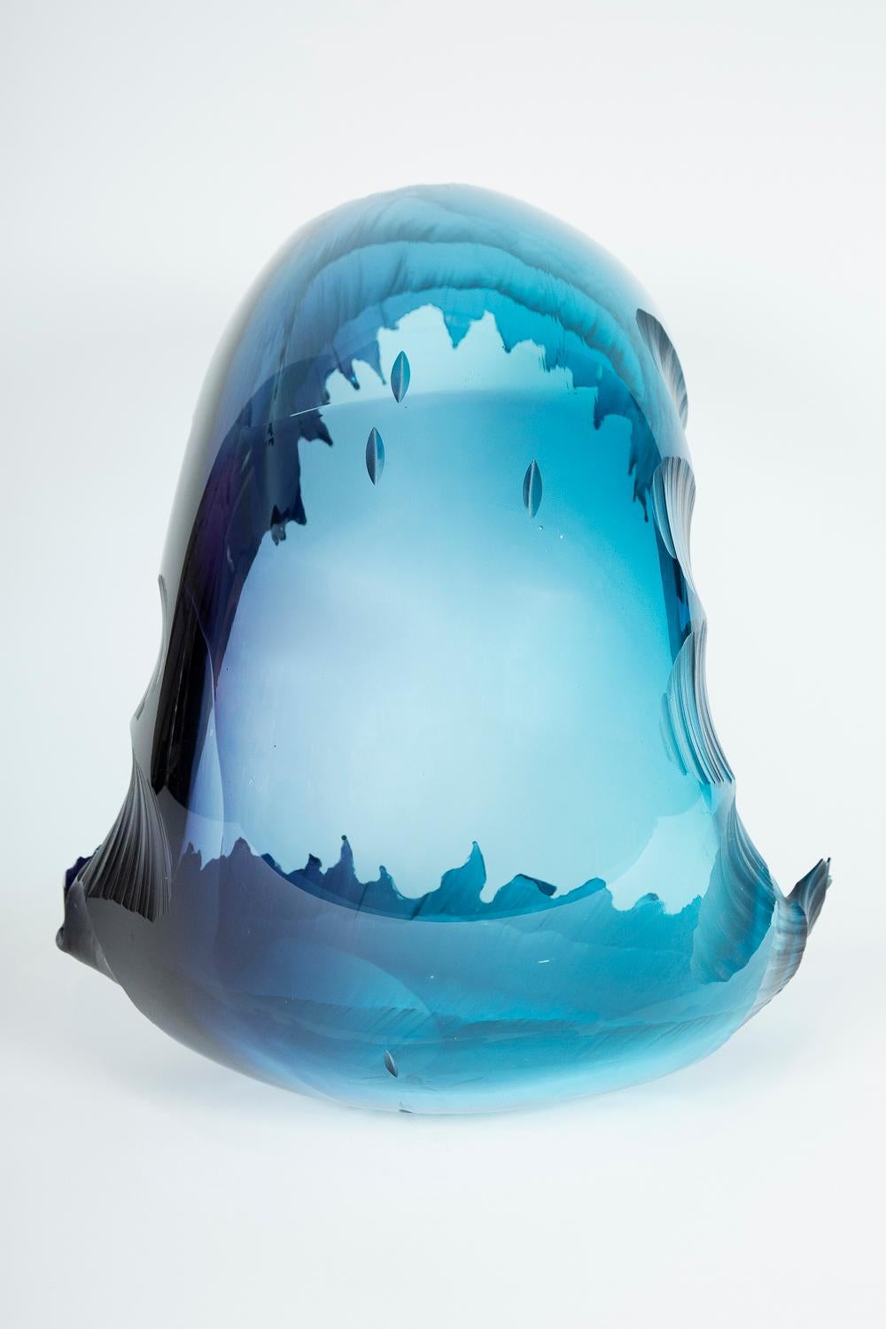 Uist Evening Storm glass sculpture by Graham Muir 1