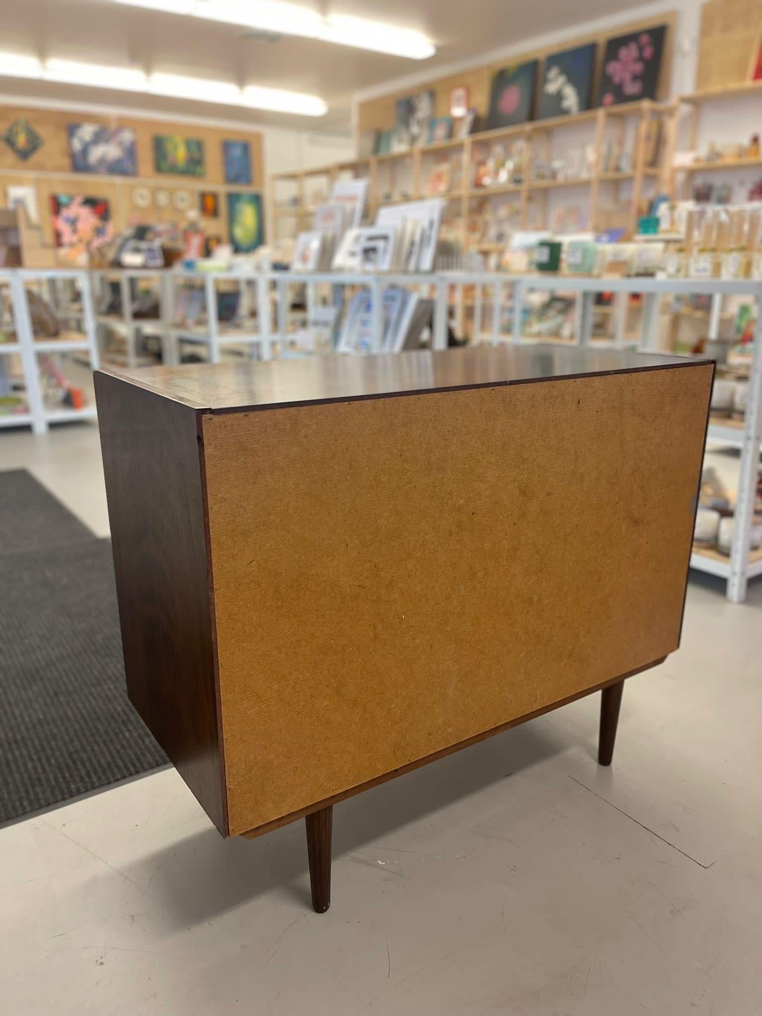 Uk Imported Vintage Danish Modern Style Rosewood Cabinet For Sale 7